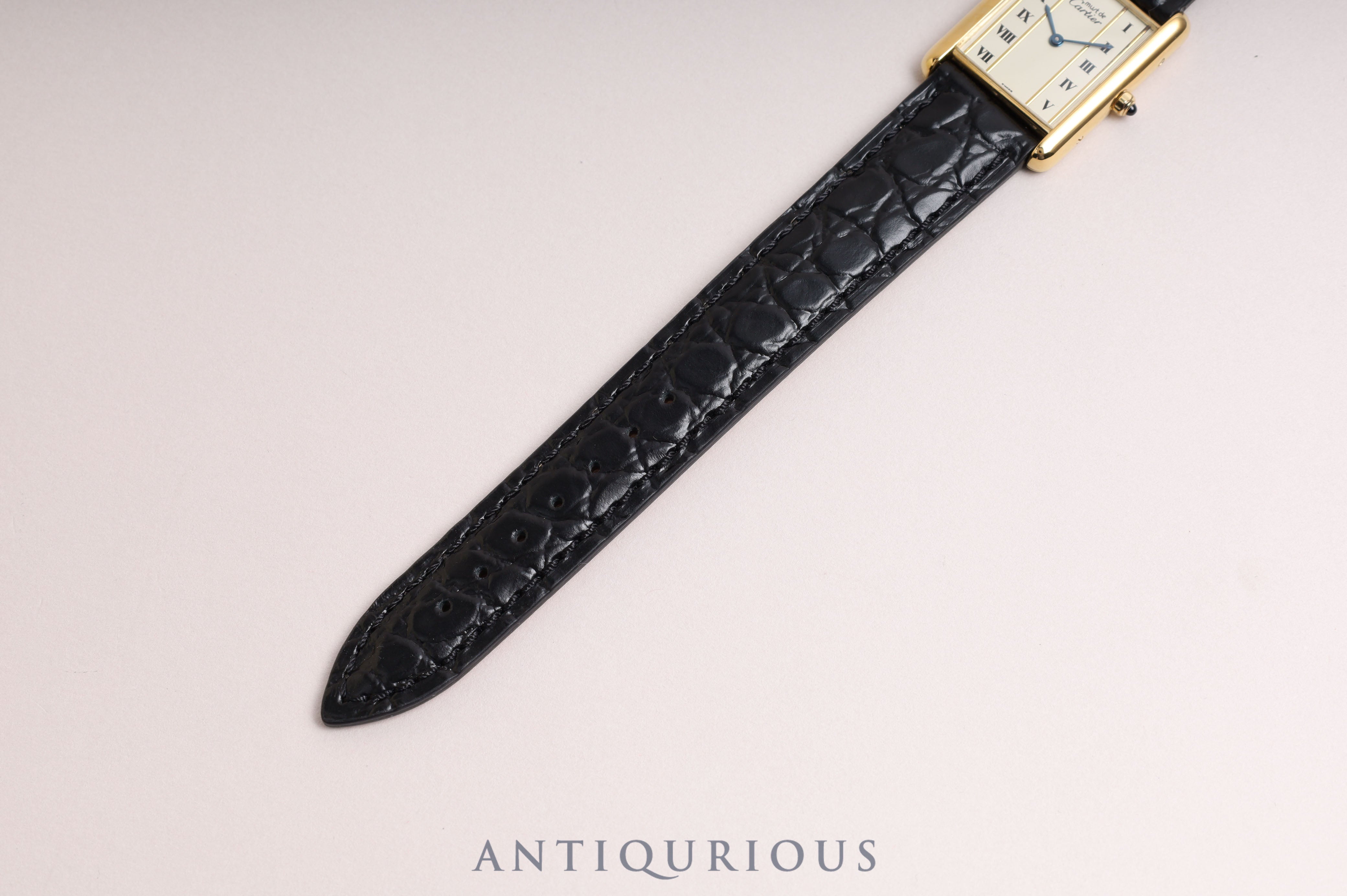 Cartier Must Tank LM QZ Straight Roman Dial
