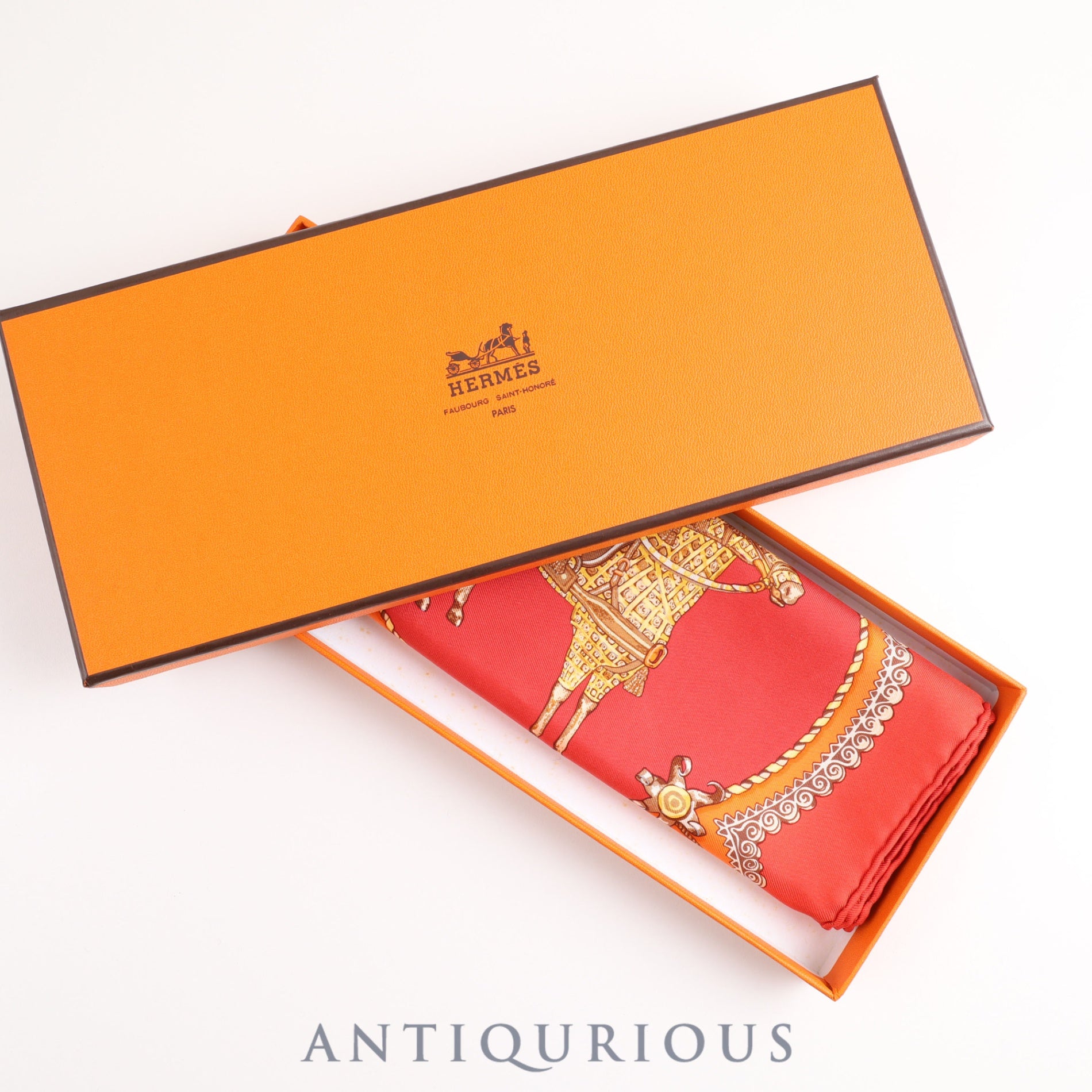 エルメス スカーフ カレ45 パプロール SILK100％ 箱 | 東京銀座の  