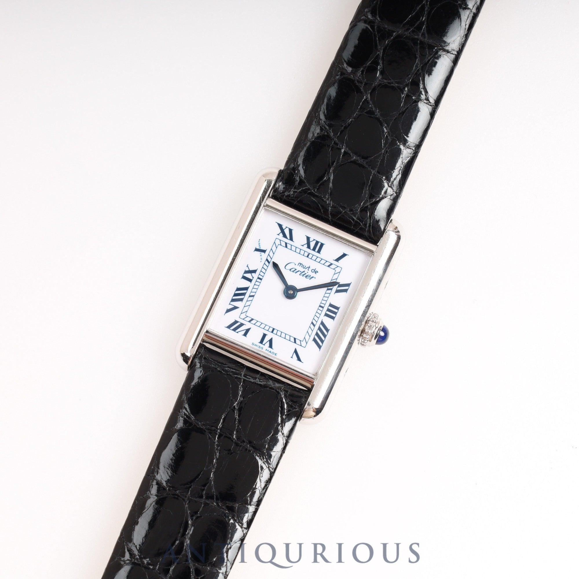 カルティエ マストタンク SM QZ ホワイトローマン文字盤 箱
