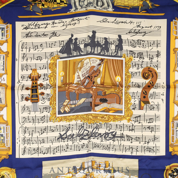 エルメス スカーフ カレ90 ザルツブルグにて SILK100%