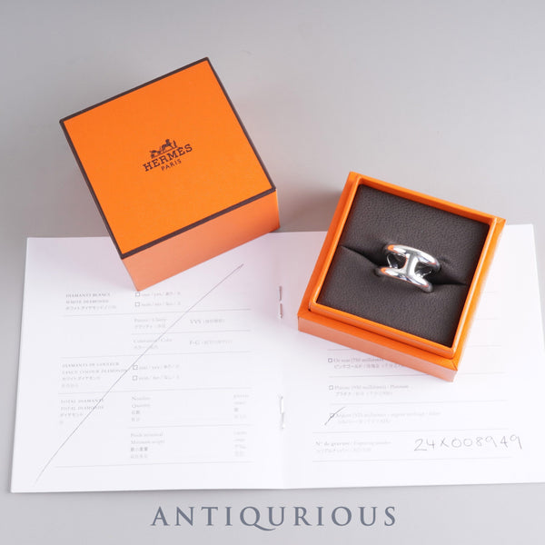 エルメス リング オスモズ PM スターリングシルバー #54 箱 保証書(2025年) 24年刻