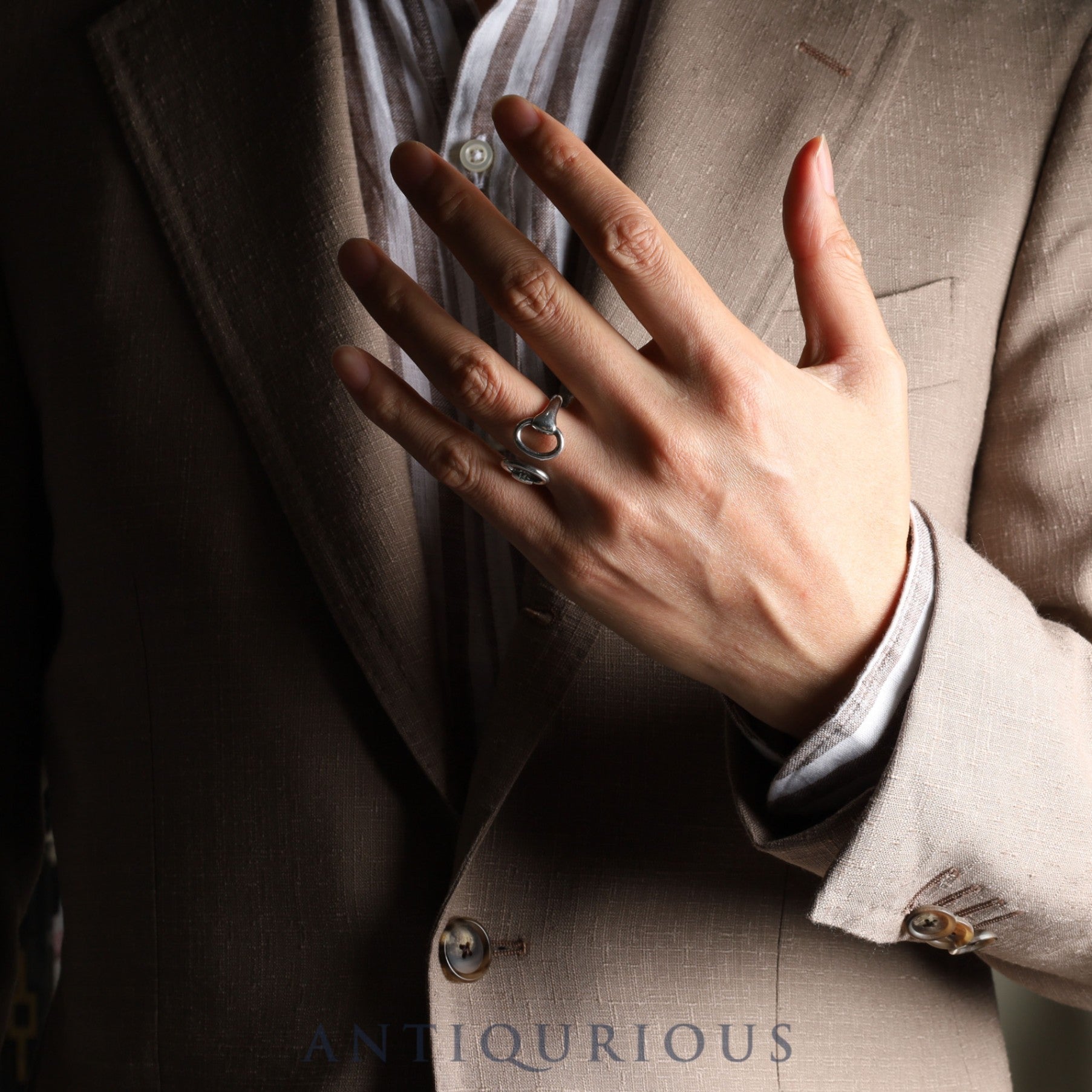 Hermes Ring Nausicaa Nojika SV925 Approx. Size 15 Storage Bag