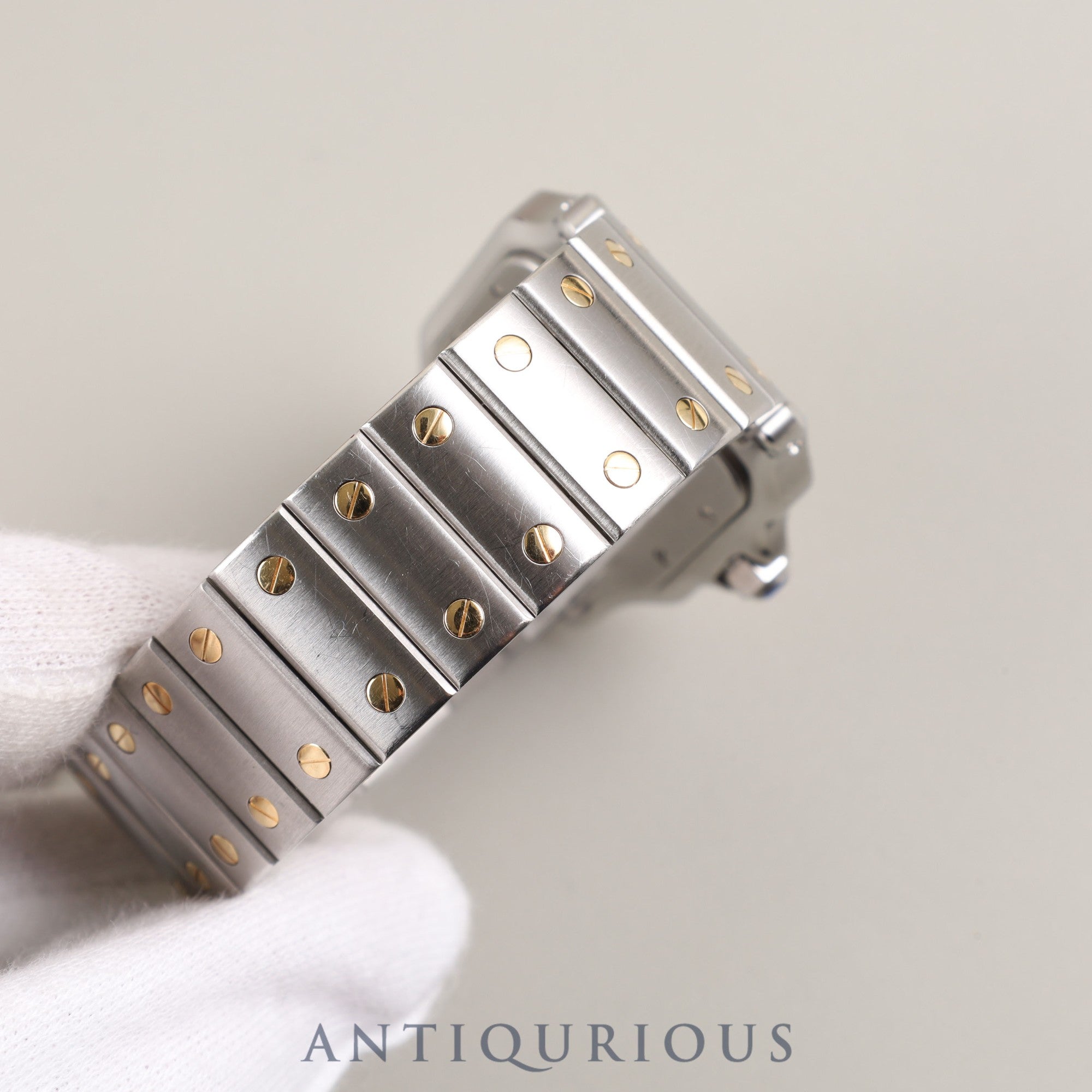 Cartier Santos Galbee LM W20011C4 / 1566 Quartz Cal.687 SS/YG SS/YG Ivory Dial Box Overhauled