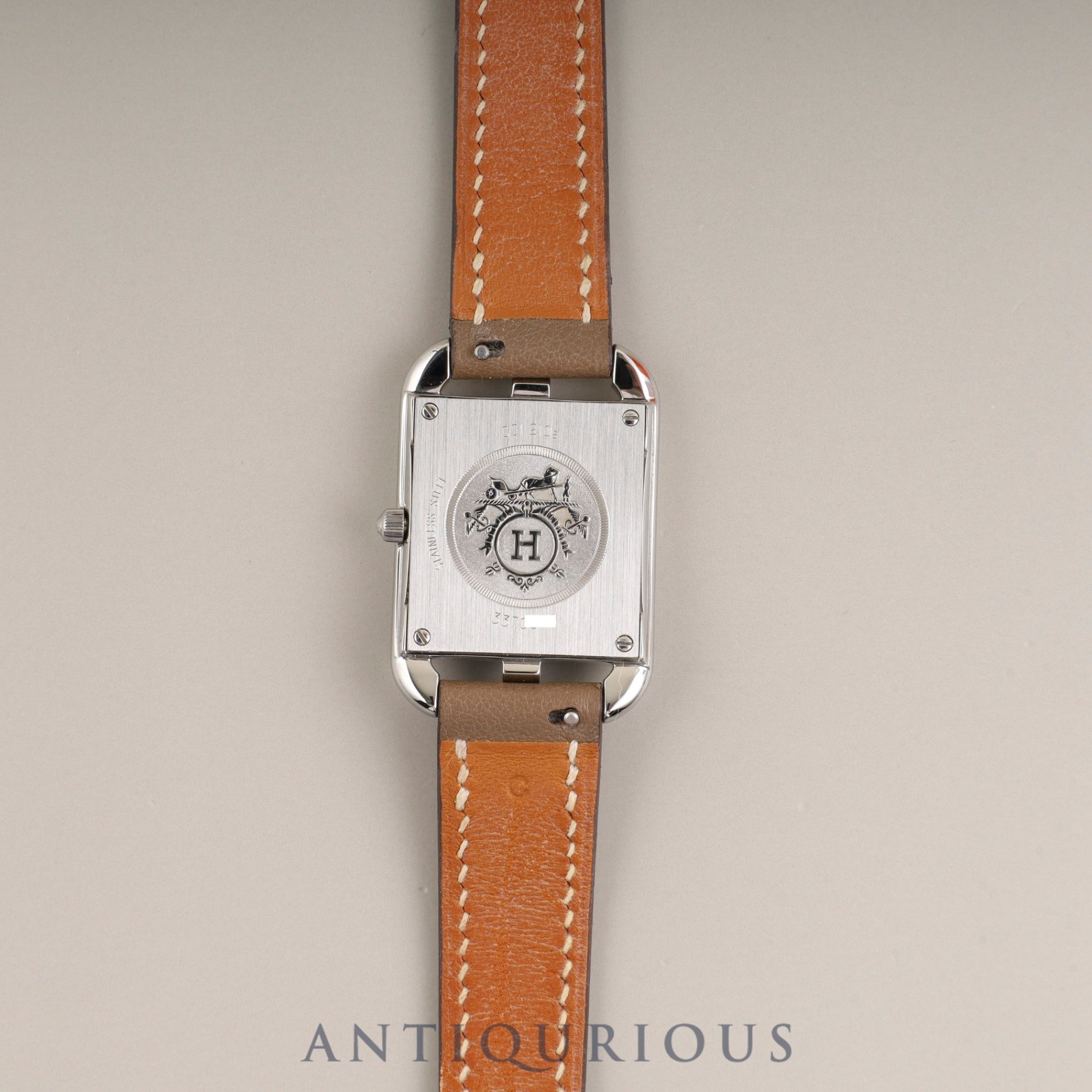 エルメス ケープコッド CC1.210a クォーツ Cal.976.001 SS 純正革ベルト 純正尾錠(SS) シルバー文字盤 冊子 箱 保証書(2019年)オーバーホール済み