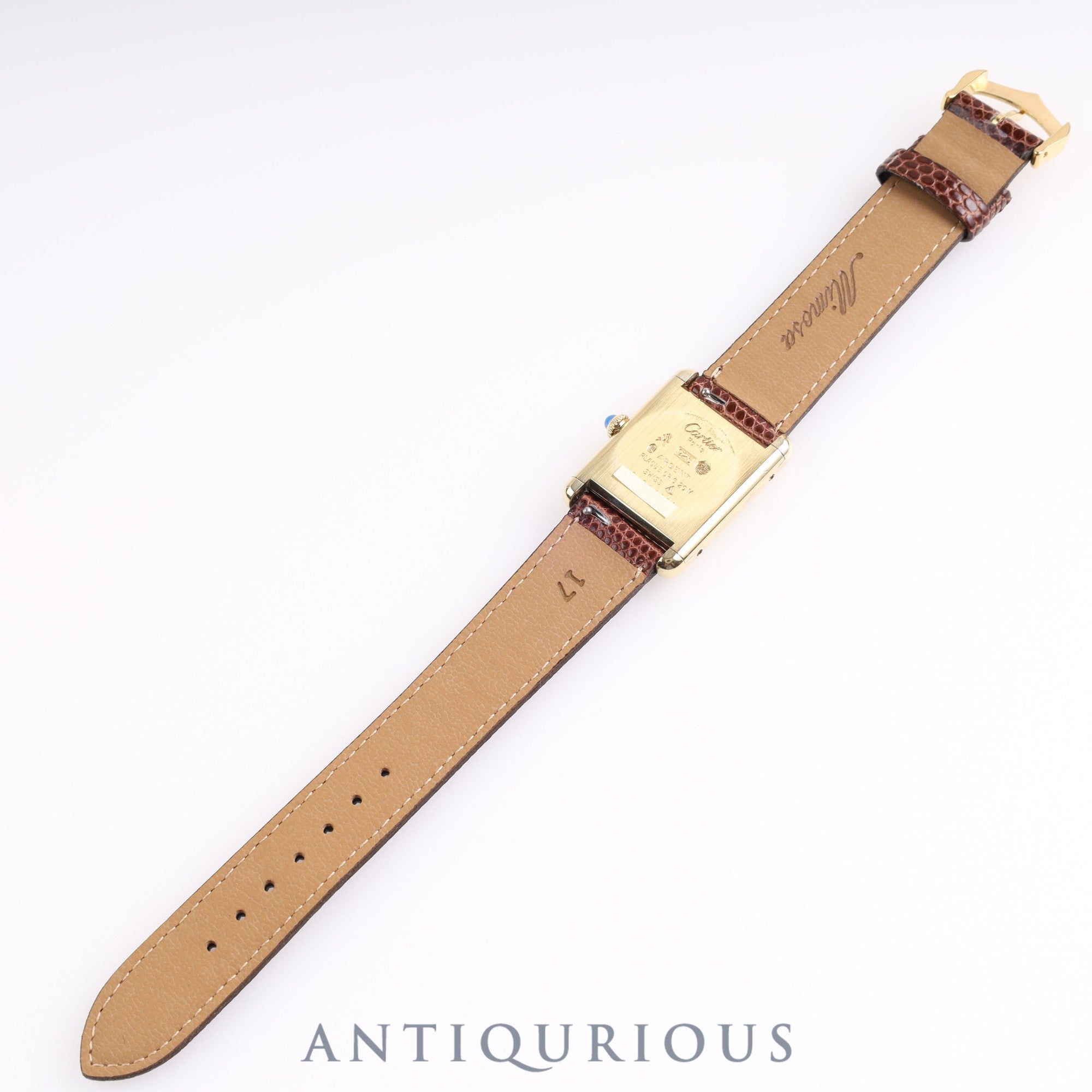 Cartier Must Tank LM Manual winding Genuine buckle Mahogany dial Box Cartier boutique complete service