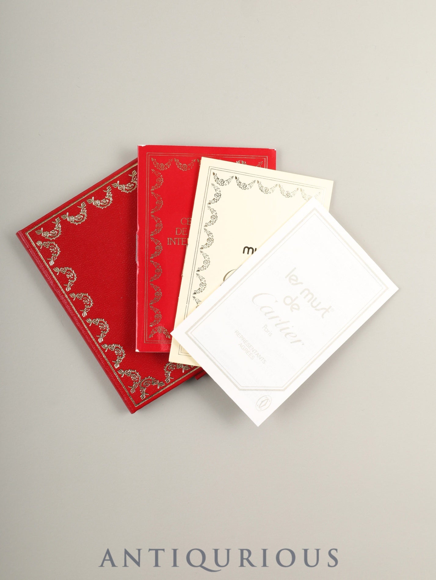 カルティエ マスト ヴァンドーム VLC SM 590004 クォーツ Cal.90 SV925 純正革ベルト 純正尾錠(GP)アイボリーローマン文字盤 冊子 保証書(1990年)オーバーホール済み