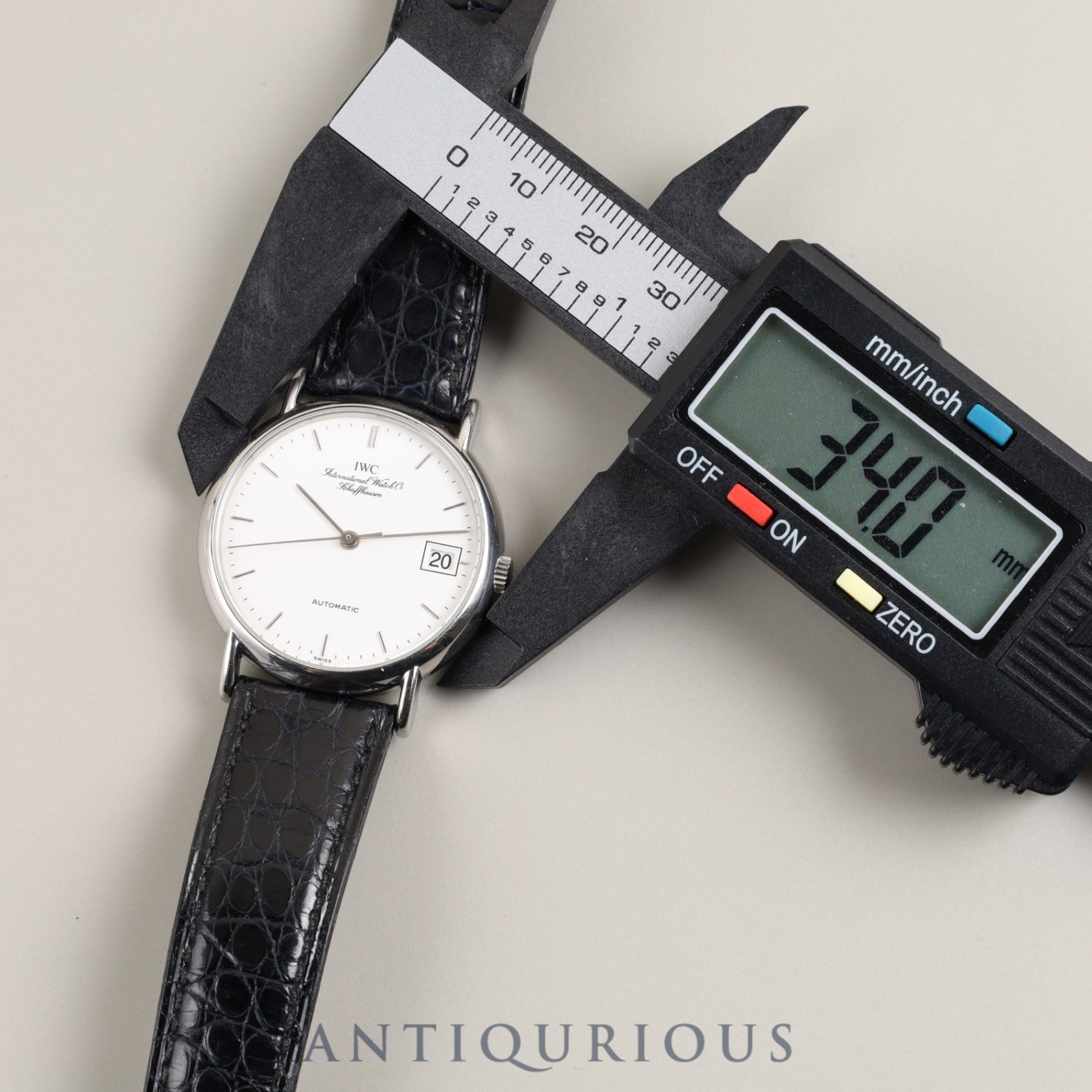 IWC ポートフィノ IW351320 自動巻き Cal.30120 SS 純正ベルト 純正尾錠(SS)ホワイト文字盤 34mm 保証書(2004年)オーバーホール済み アイダブリュシー