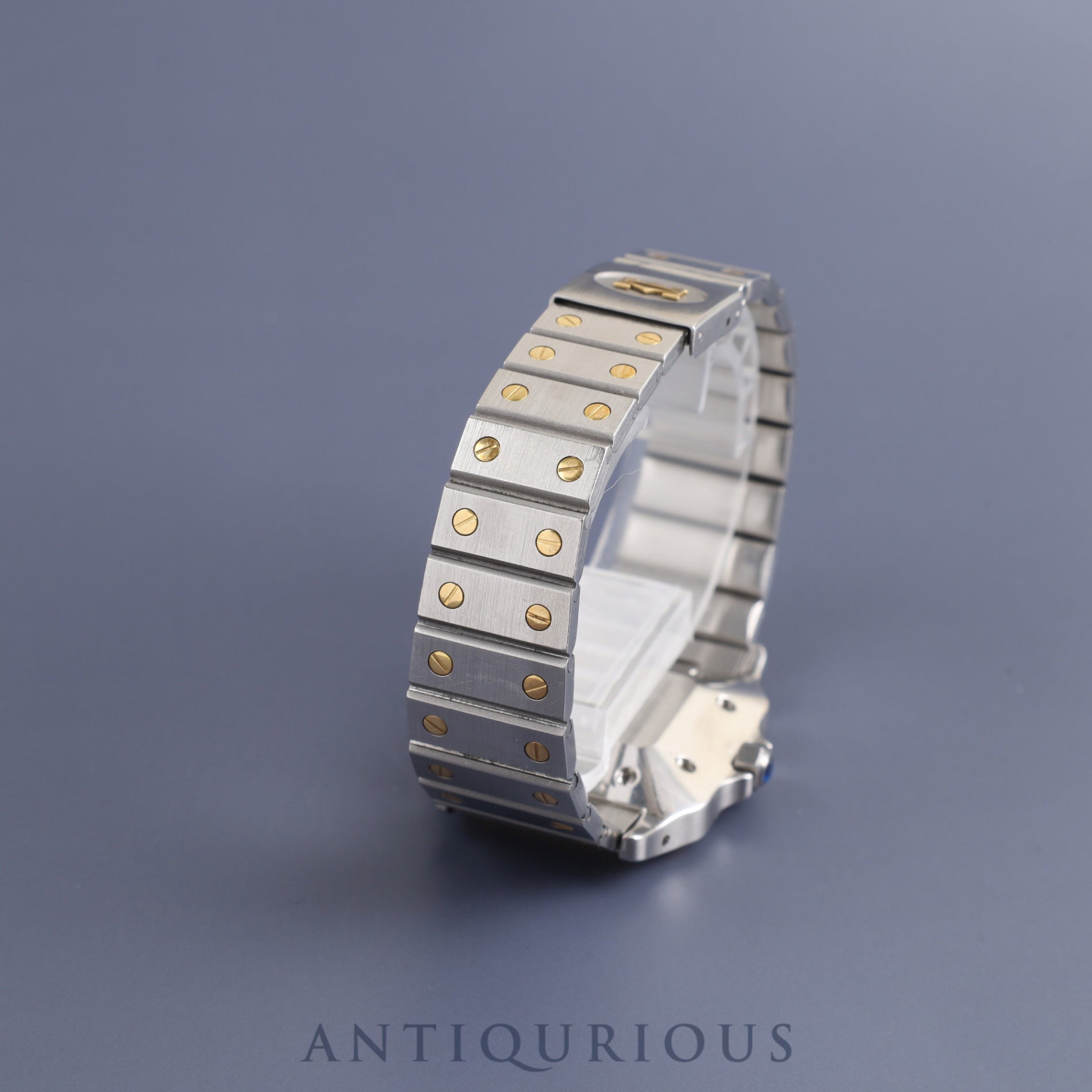 Cartier Santos Galbee LM 81036288 / 2961 Automatic SS / YG White Roman Dial Completely serviced at a Cartier boutique