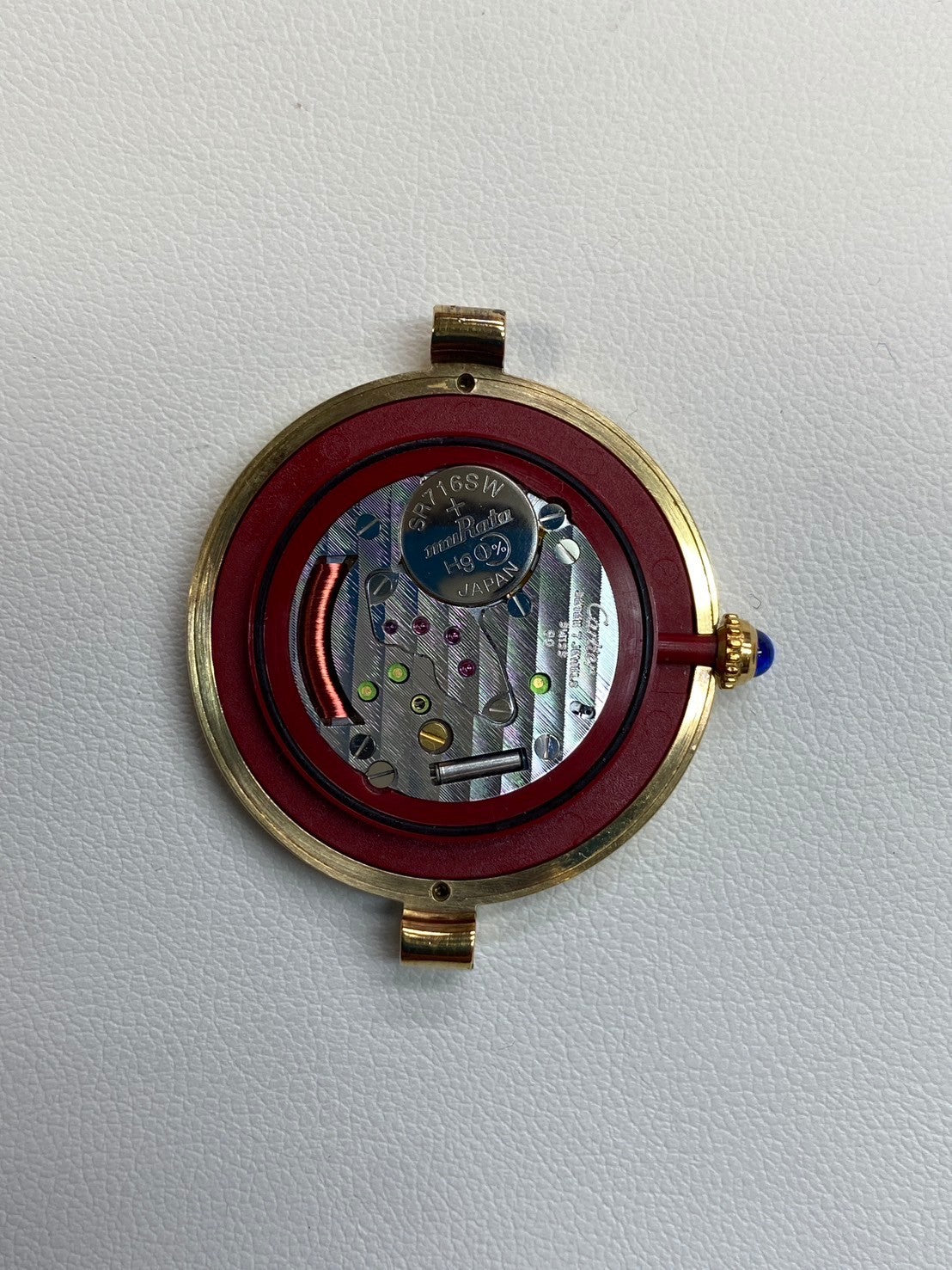 カルティエ マスト ヴァンドーム VLC LM W1006454 / 590003 クォーツ Cal.90 SV925 革 純正尾錠(GP)トリニティ文字盤 オーバーホール済み