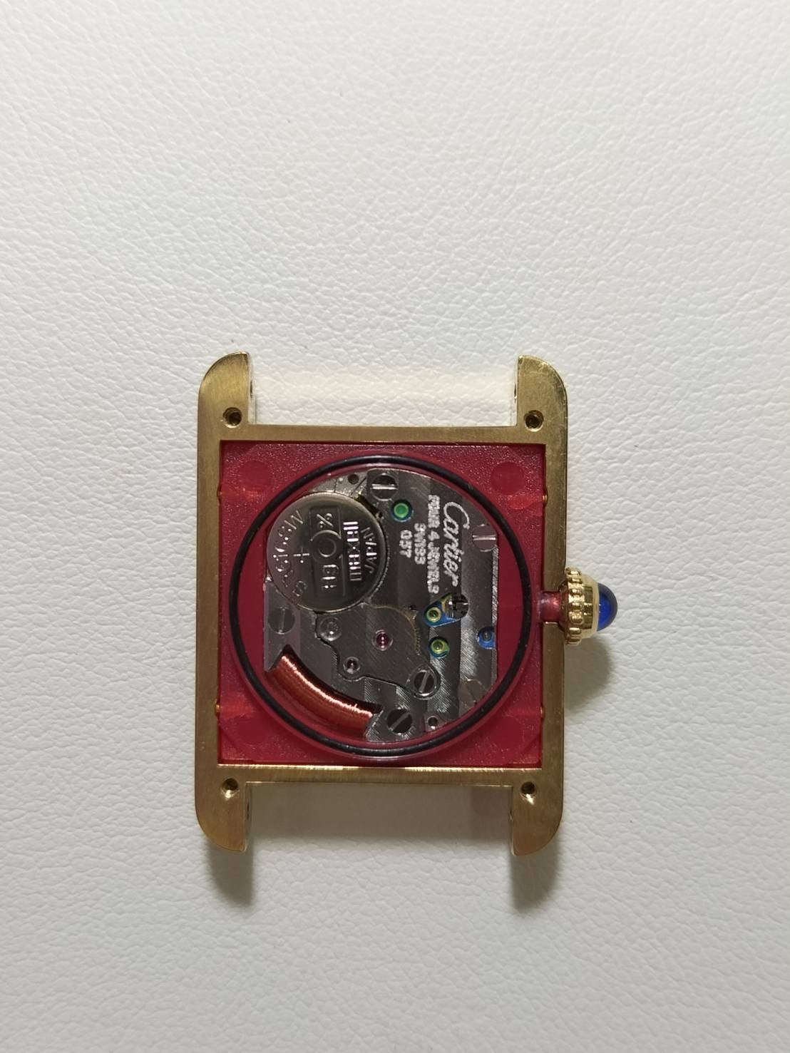 カルティエ マストタンク SM W1003053 / 1613 クォーツ Cal.057 SV925 革 純正ピンバックル(GP)ストレートローマン文字盤(SWISS表記)箱 冊子 保証書(1996年)純正レザーベルト付き オーバーホール済み