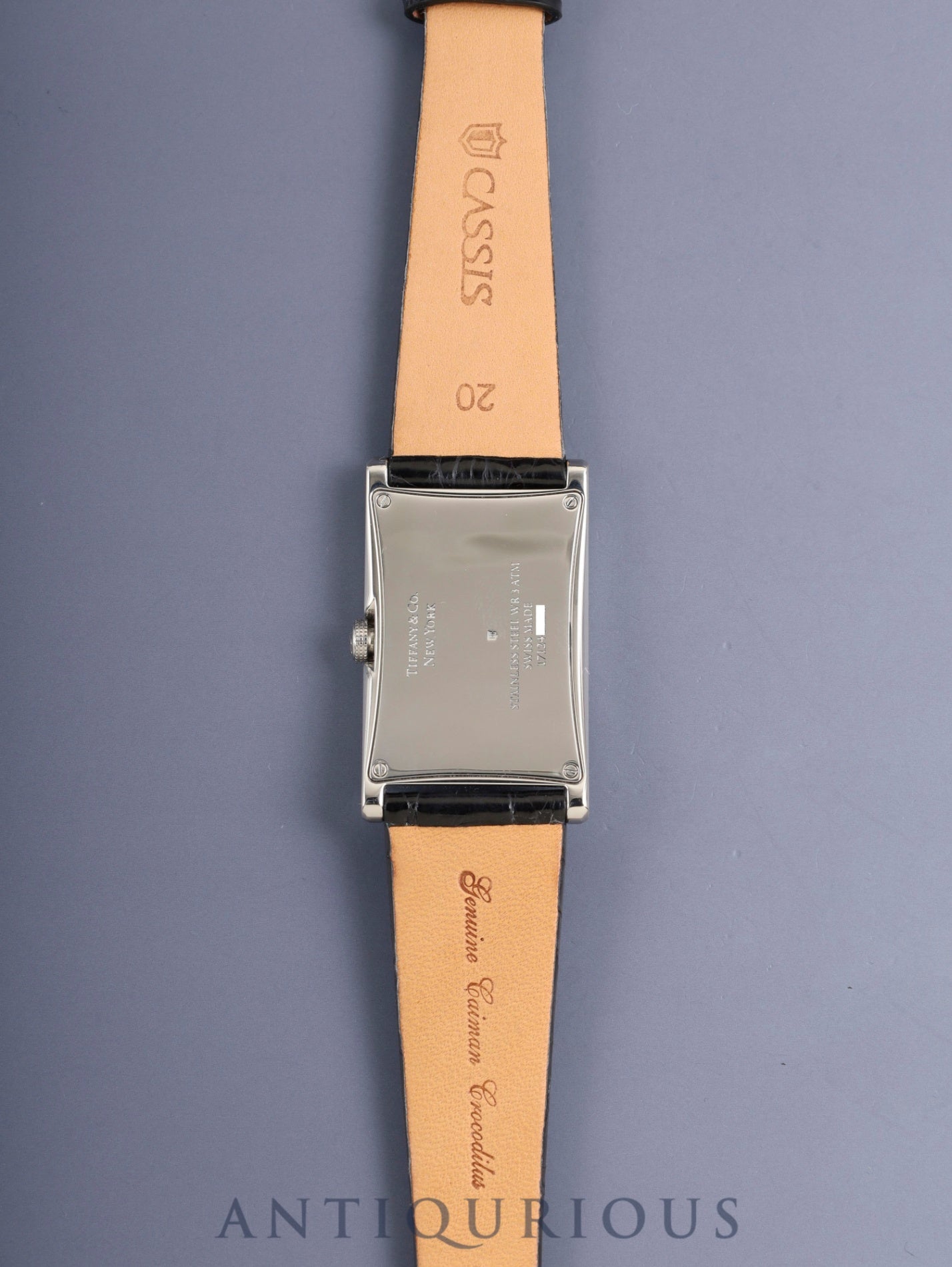 ティファニー イーストウエスト 36668636 クォーツ Cal.- SS 革 純正Dバックル(SS)シルバーアラビア文字盤 オーバーホール済み