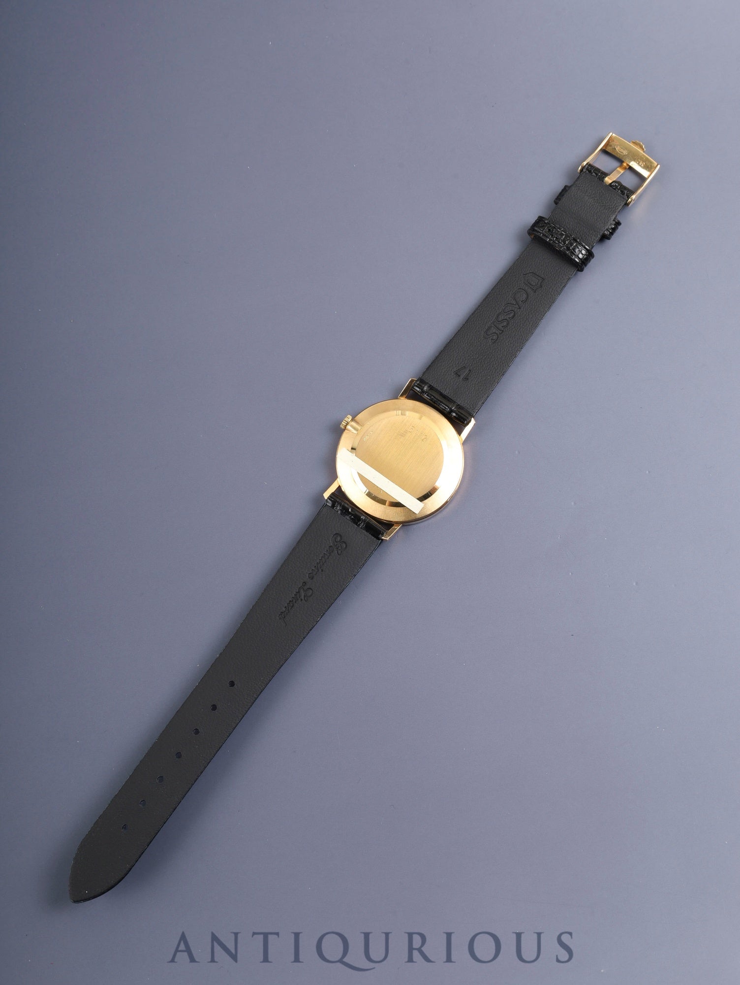 Rolex Cellini 5112, manual winding, Cal. 1601, 750YG, leather strap, original pin buckle (750YG), champagne diamond Roman numeral dial, L-series (1989-1990), repair invoice included, recently overhauled.