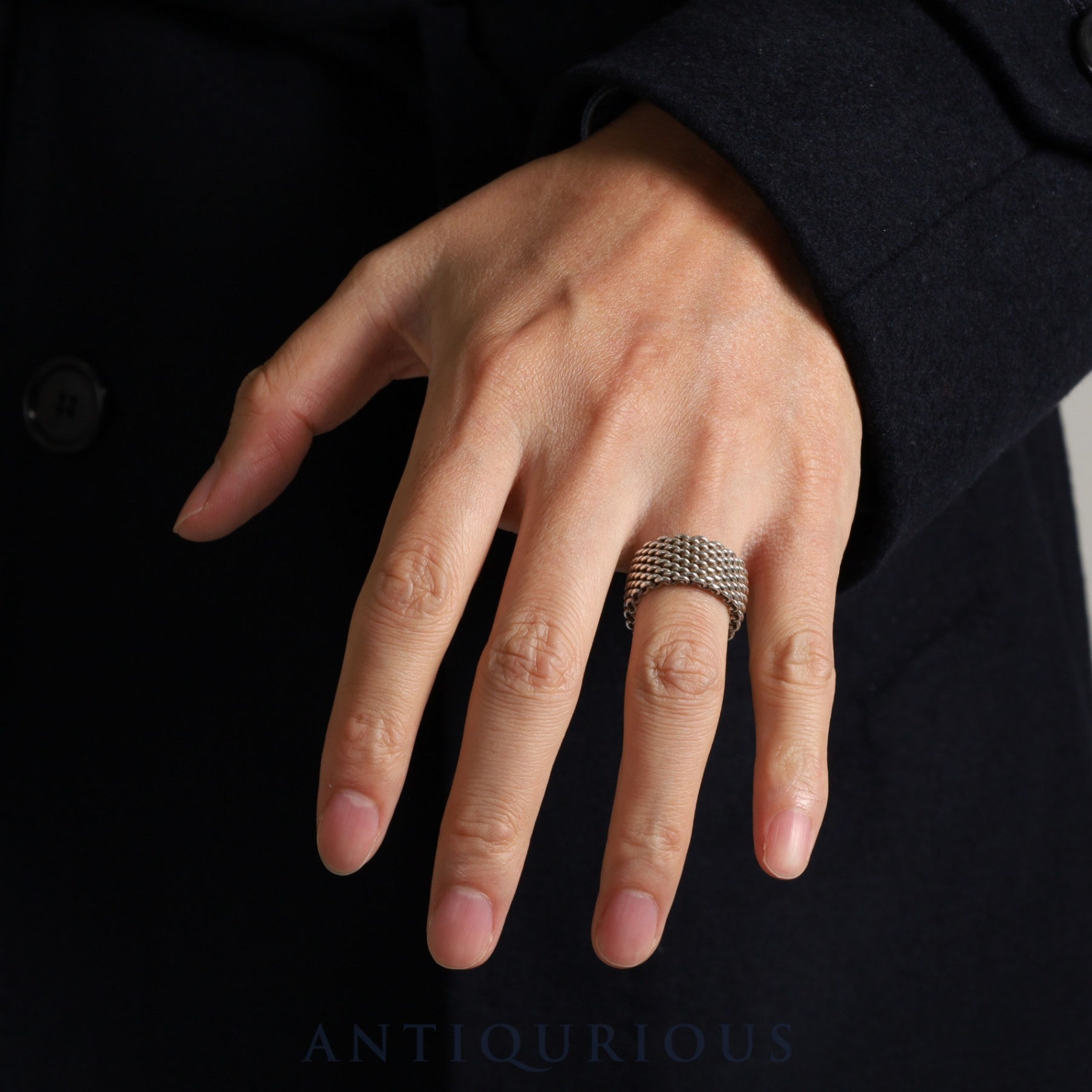 Tiffany ring Somerset SV925 size 16.5 with bag