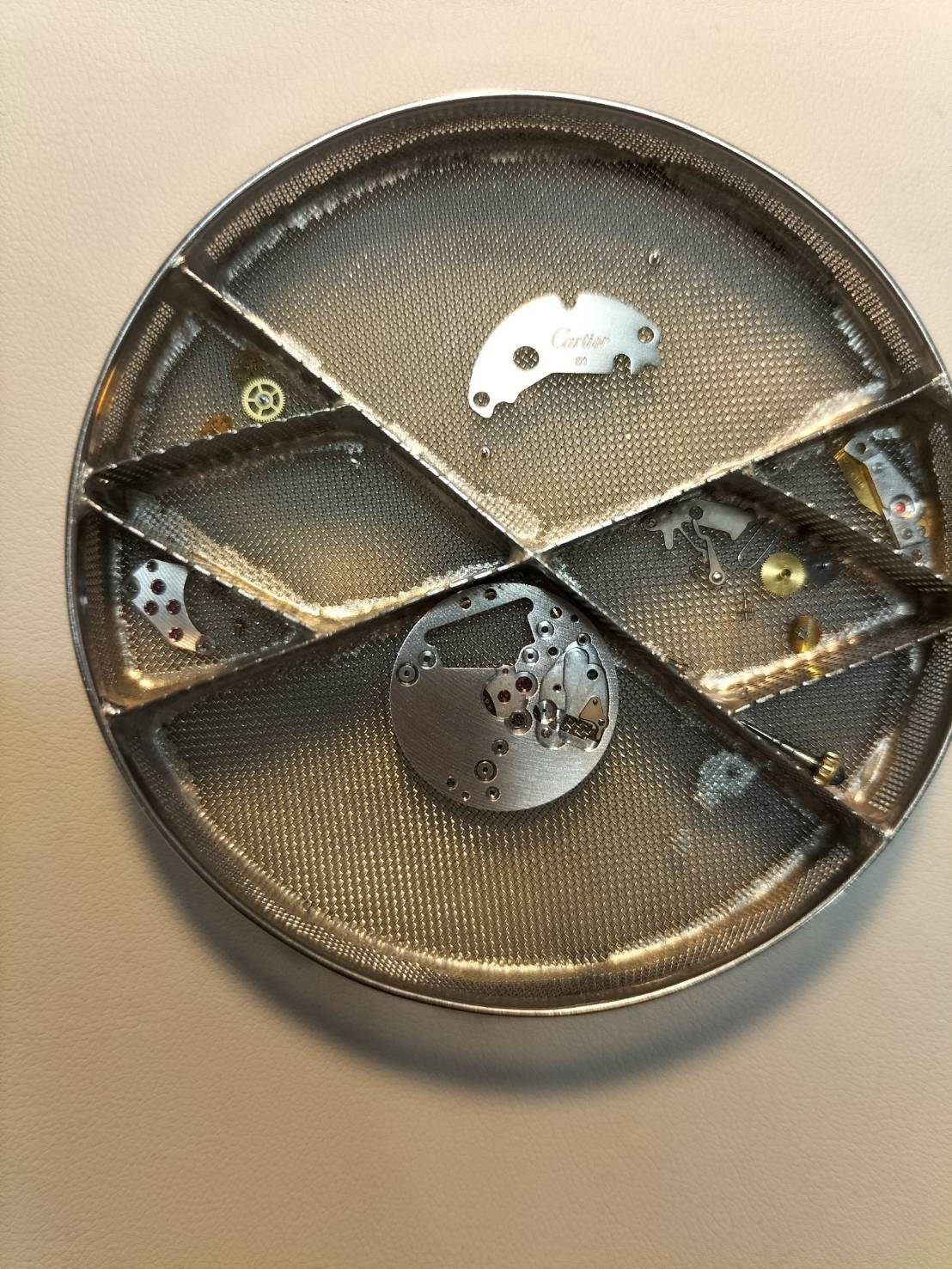 カルティエ マスト ヴァンドーム VLC SM クォーツ Cal.81 SV925 革 純正尾錠(GP) オニキス文字盤 オーバーホール済み