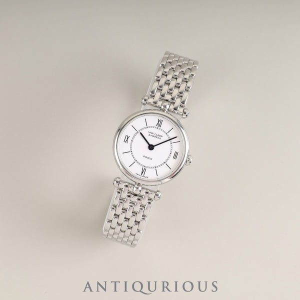 Van Cleef & Arpels Classic 053601 / 05FF5 Quartz SS SS White dial Box Warranty card (2001) Manufacturer repair details *Complete service completed at Van Cleef & Arpels on 9/27/2023