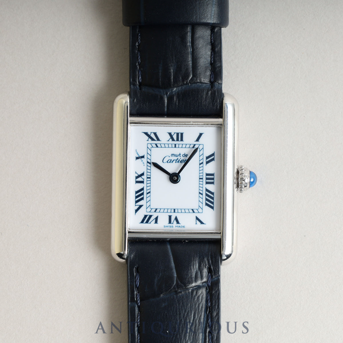Cartier Must Tank SM QZ White Roman Dial