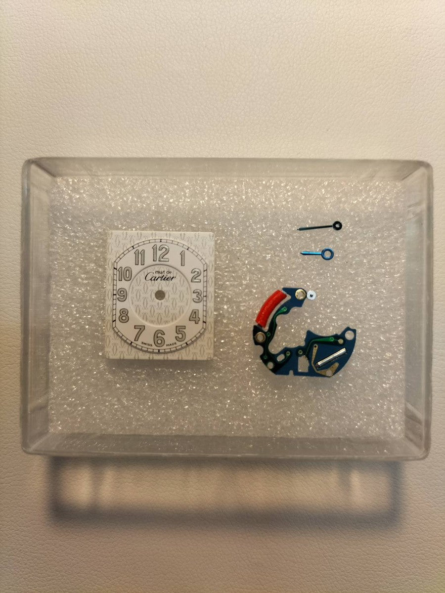 カルティエ マストタンク MM W1013854 / 2415 クォーツ Cal.057 SV925 革 純正Dバックル(GP) テレフォンアラビア文字盤 1990年頃~2004年頃 オーバーホール済み