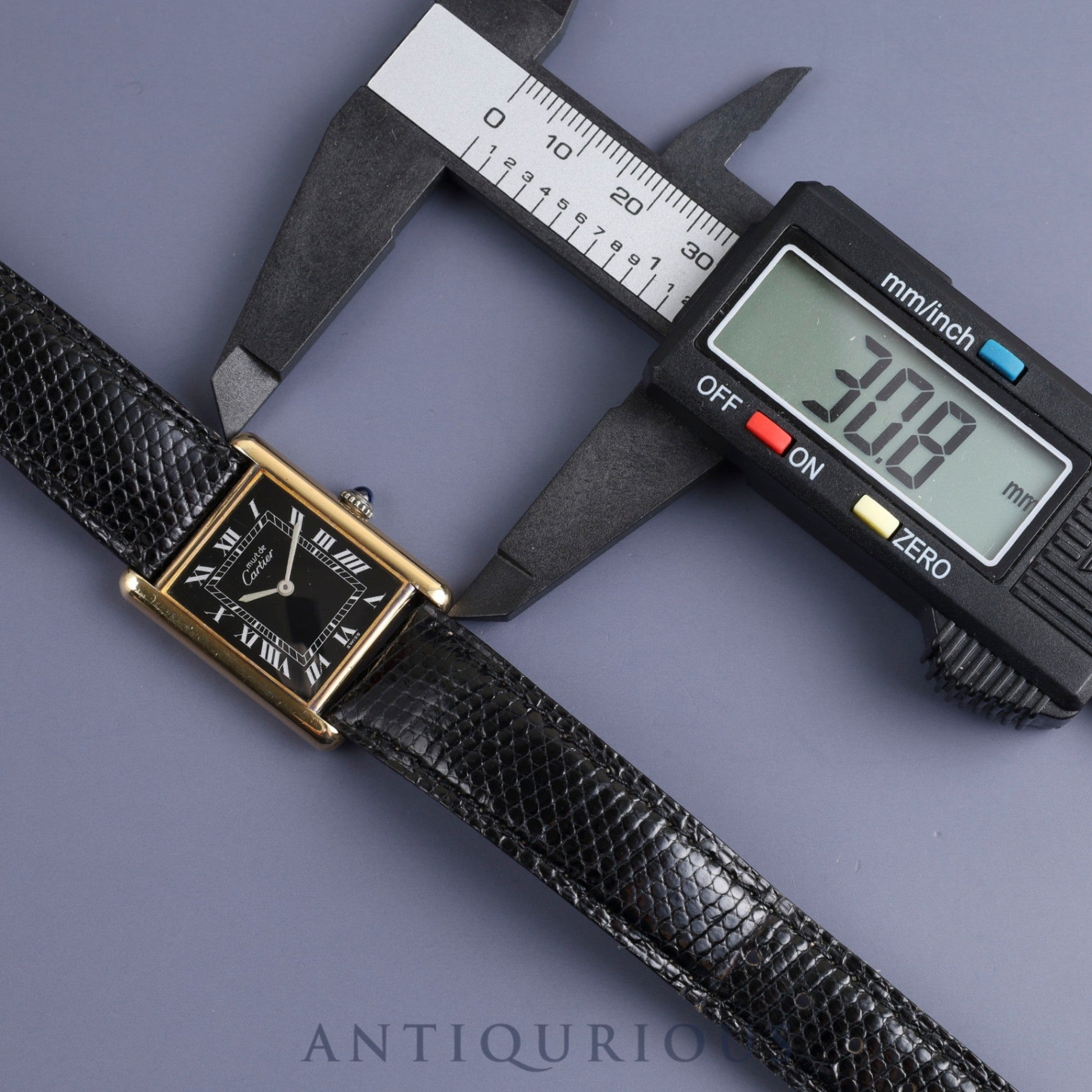 カルティエ マストタンク LM 手巻き Cal.78-1 SV925 純正革ベルト 純正尾錠(GP)ブラックローマン文字盤 オーバーホール済み