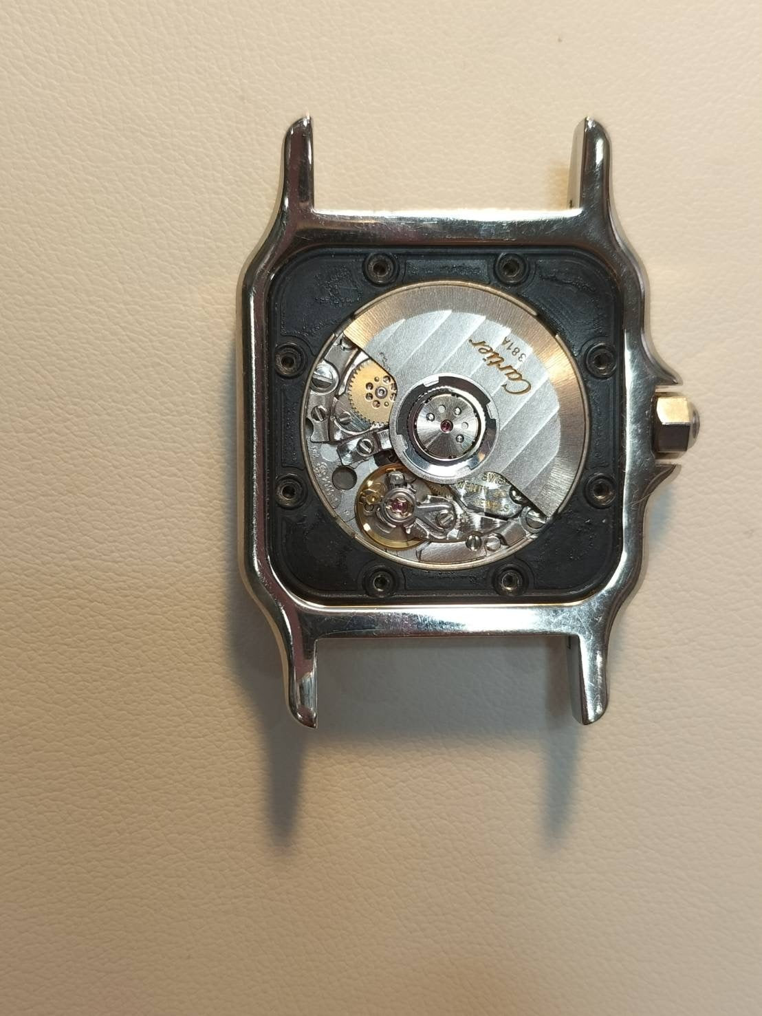 Cartier Santos Galbee LM 2319 Automatic Cal.381A SS SS Gray Roman Dial Overhauled