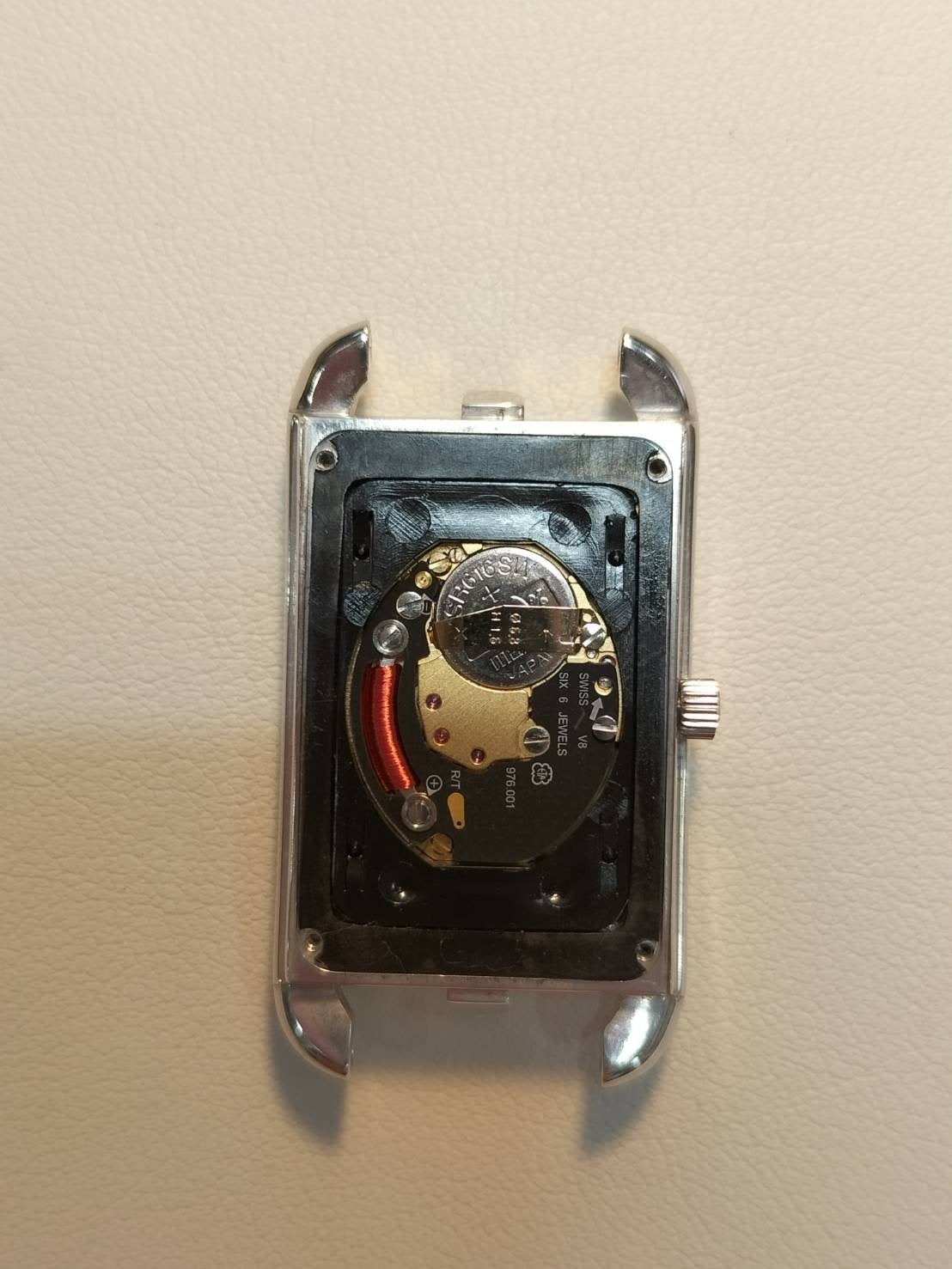 エルメス ナンタケット クォーツ Cal.976.001 SS 革 純正尾錠(SS) シルバー文字盤 オーバーホール済み