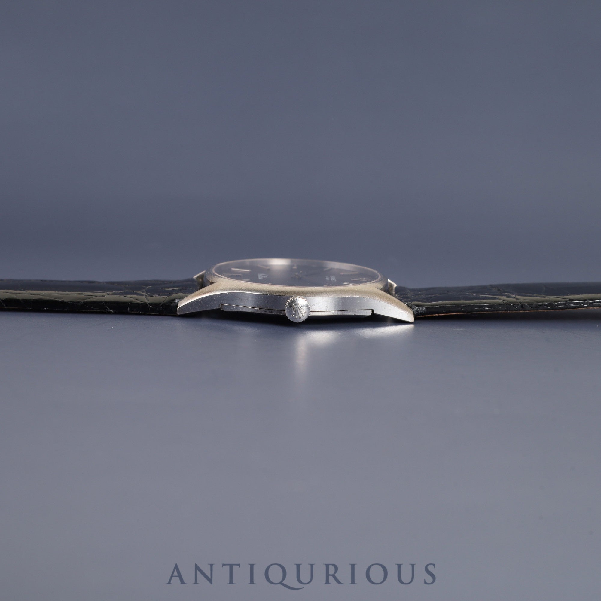 Rolex Cellini 3804 Manual winding Cal.1600 750 Leather Genuine buckle (SS) Grey dial 30 series (1970) Genuine replacement belt Overhauled