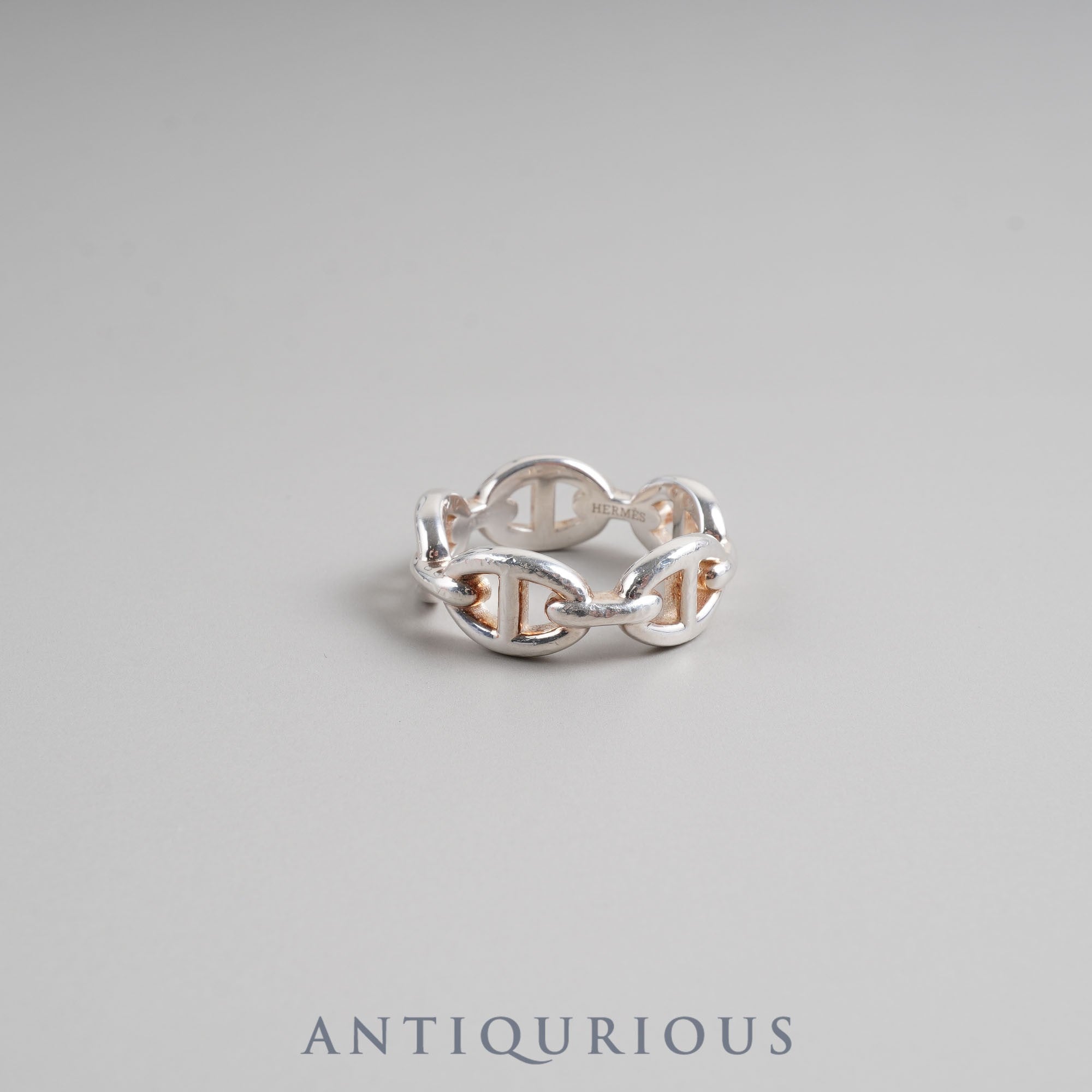 Hermes Ring Chaine d'Ancre Anchaine #55 AG925 Box Certificate