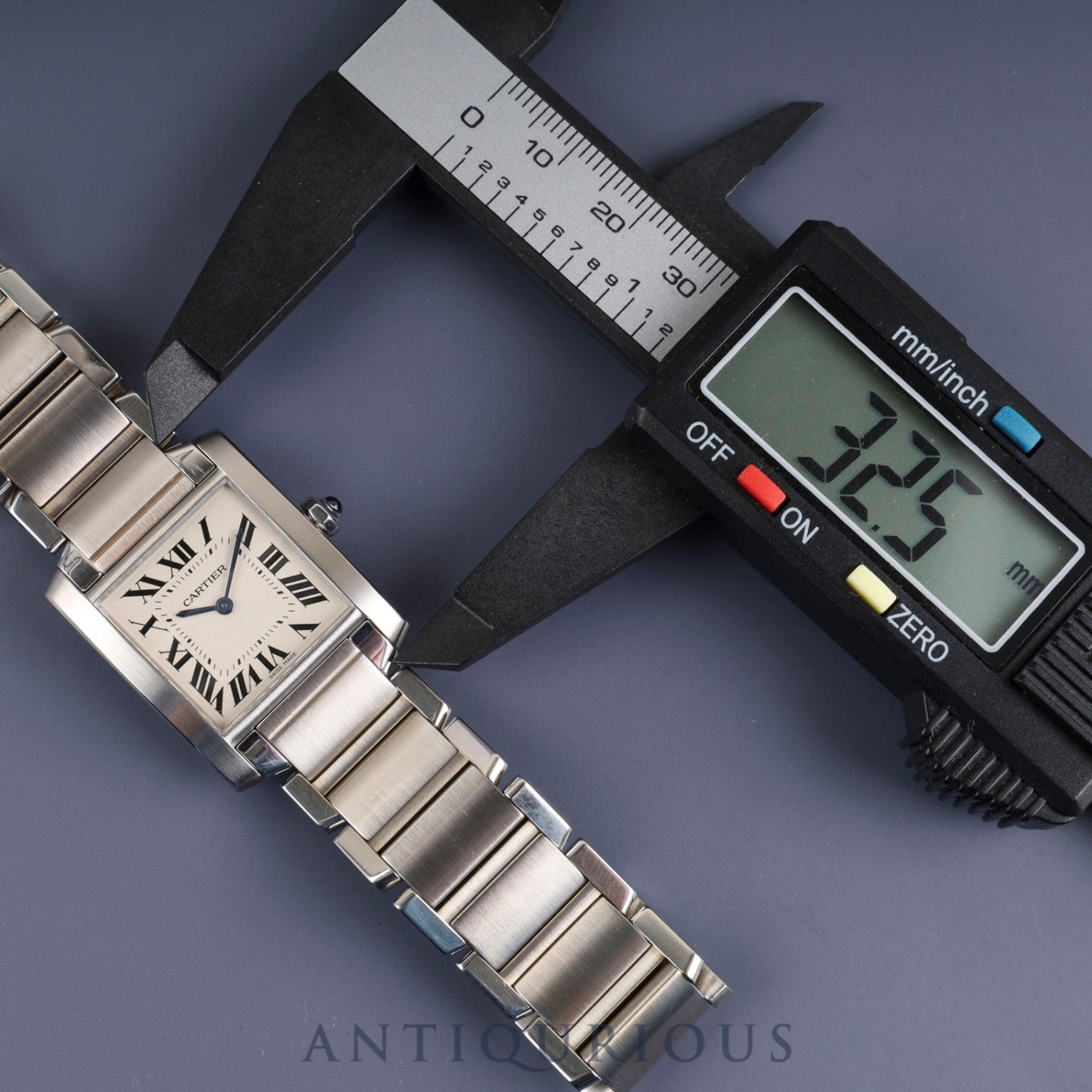 カルティエ タンクフランセーズ MM W51003Q3 / 2301 クォーツ SS SS ホワイトローマン文字盤 コンプリートサービス(フルメンテナンス)済み