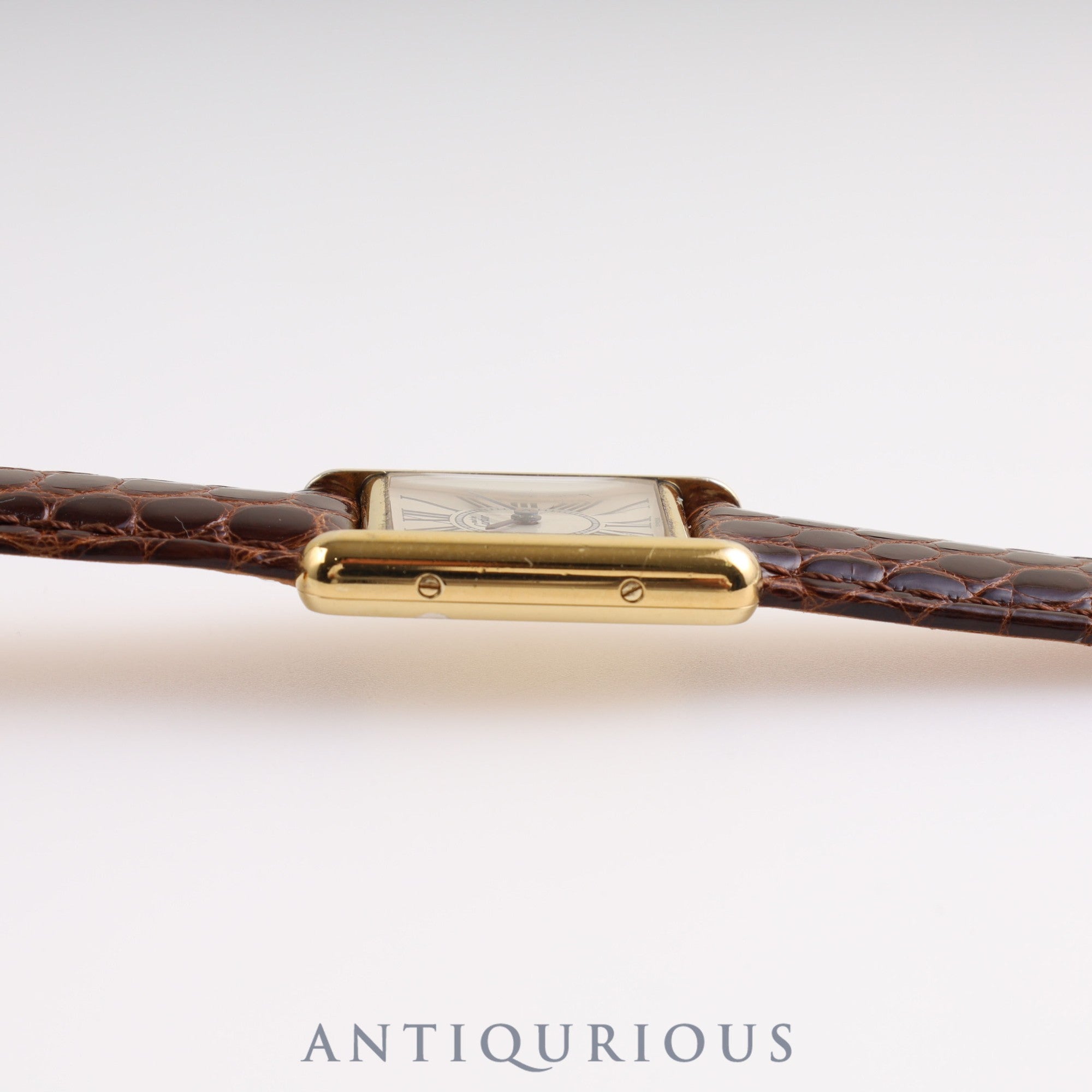 Cartier Must Tank SM QZ W1005554 / 5057001 SV925 Genuine Buckle (GP) Opalan Dial Cartier Boutique Complete Service