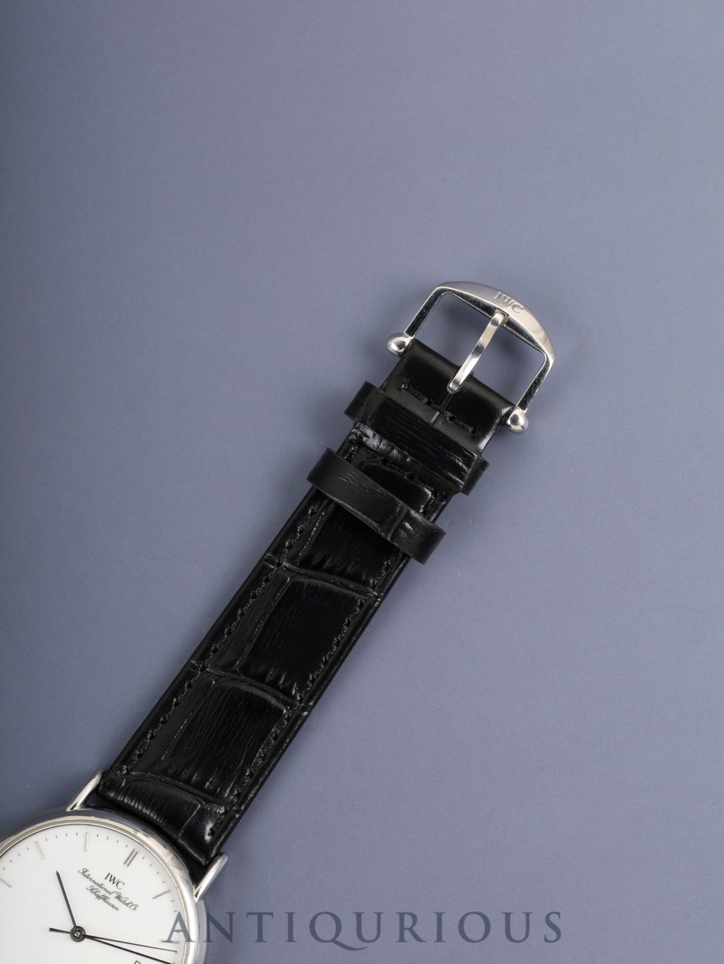 IWC ポートフィノ IW351320 自動巻き Cal.C.37521 SS 革 純正ピンバックル(SS)ホワイト文字盤 34mm 保証書(1997年)オーバーホール済み アイダブリュシー