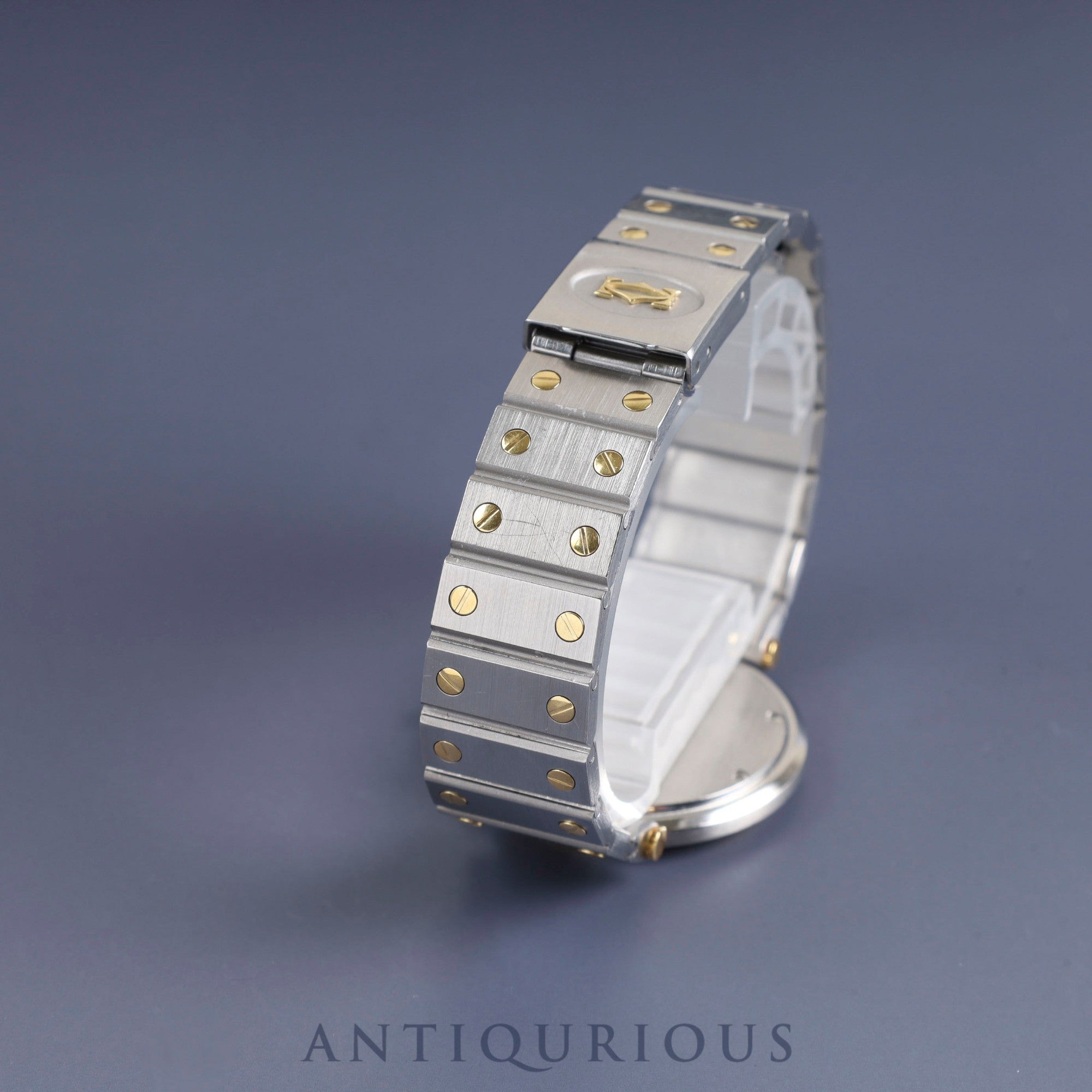 Cartier Santos Vendome LM 83041488 / 8191 Quartz SS/YG SS /YG Grey Ghost Dial Complete service completed at Cartier boutique