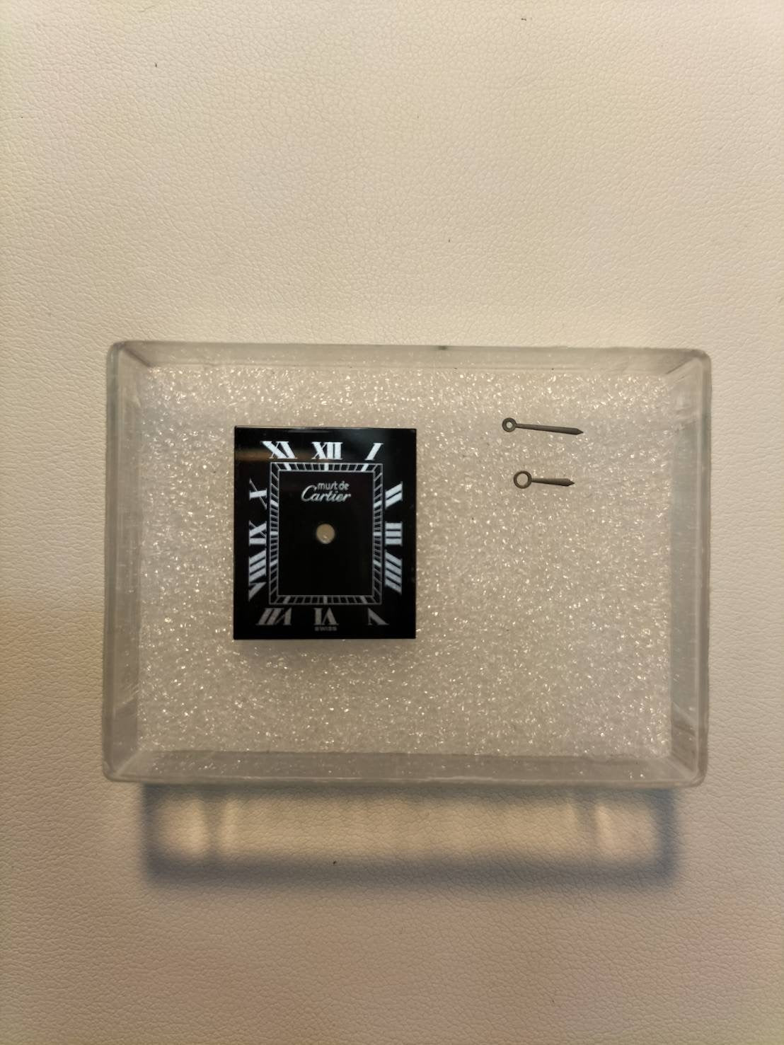 カルティエ マストタンク LM 手巻き Cal.78-1 SV925 革 純正尾錠 (GP)ブラックローマン文字盤 オーバーホール済み 新品仕上げ済み