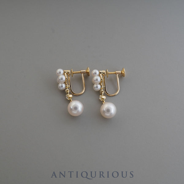 ミキモト イヤリング パール ダイヤ