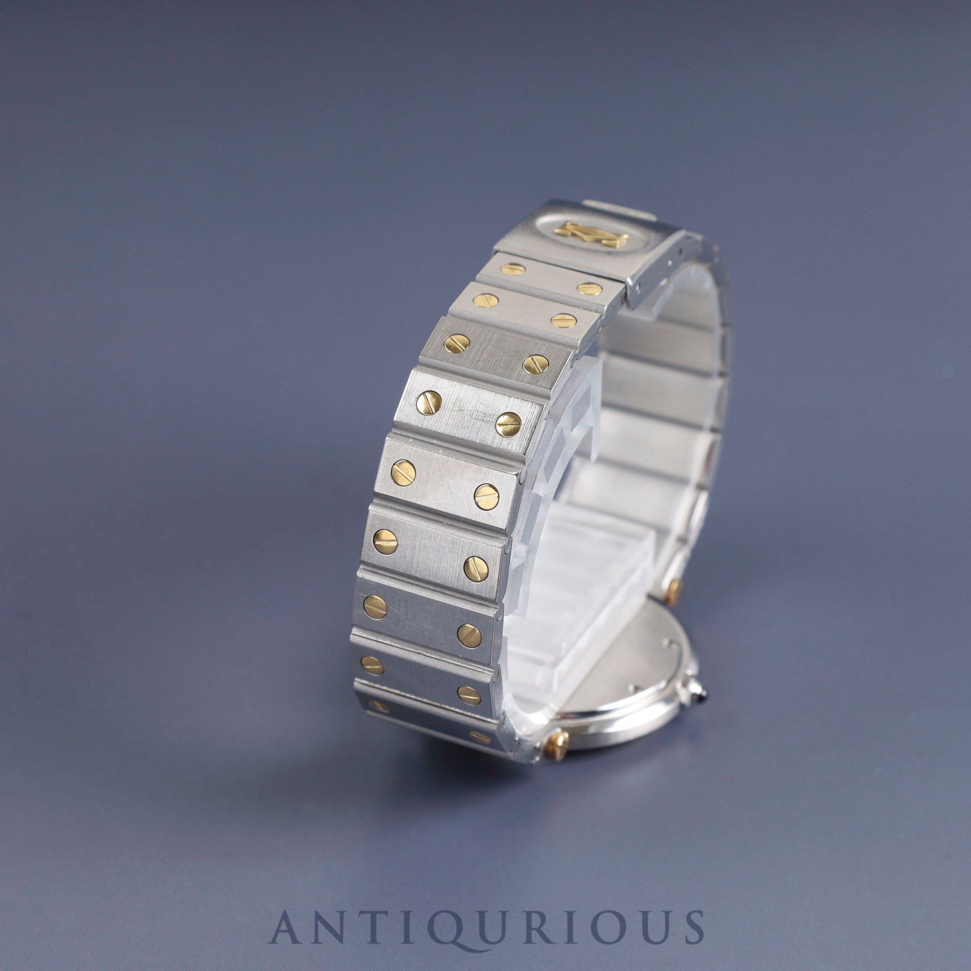 Cartier Santos Vendome LM 83041488 / 8191 Quartz SS/YG SS /YG Grey Ghost Dial Complete service completed at Cartier boutique