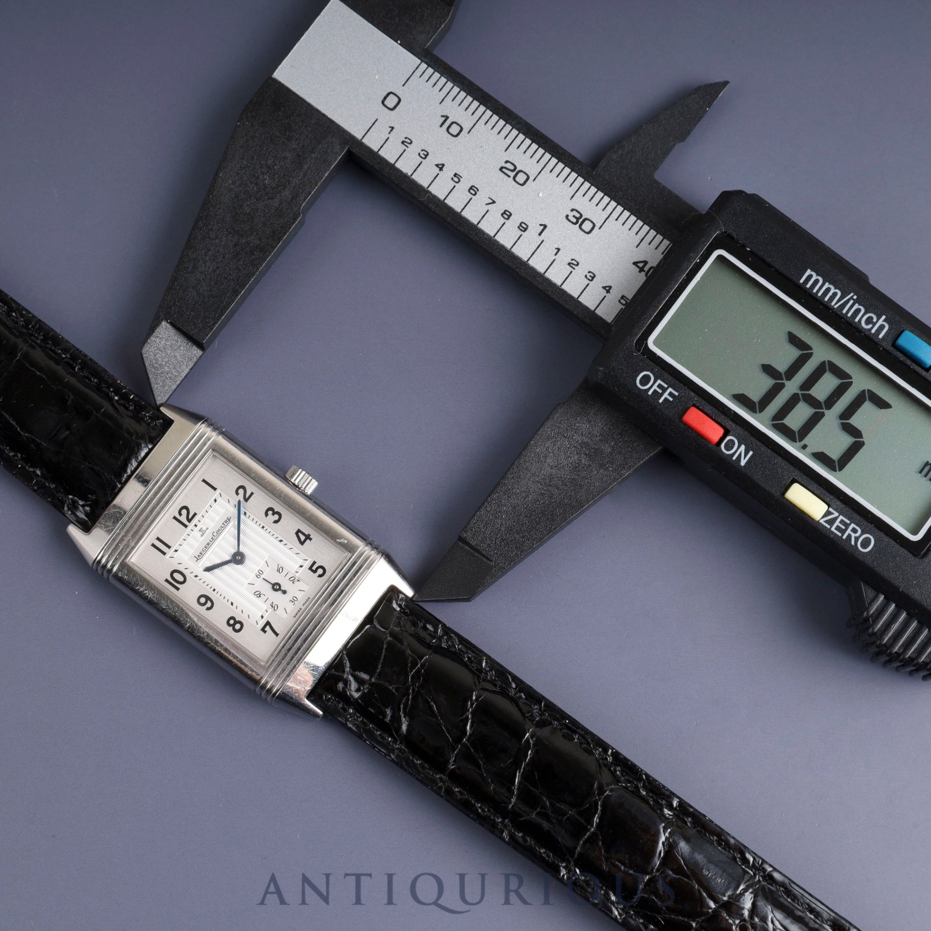 Jaeger-LeCoultre Reverso Classic 252.8.71 Manual winding Cal.861 SS Leather Genuine buckle (SS) Silver dial Box Warranty (2005) Booklet Overhauled