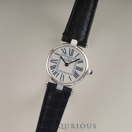 Cartier Must Vendome VLC SM W1007165 / 1850 Quartz Cal.90 SV925 Leather Genuine D-buckle (SS) Opalan dial Overhauled