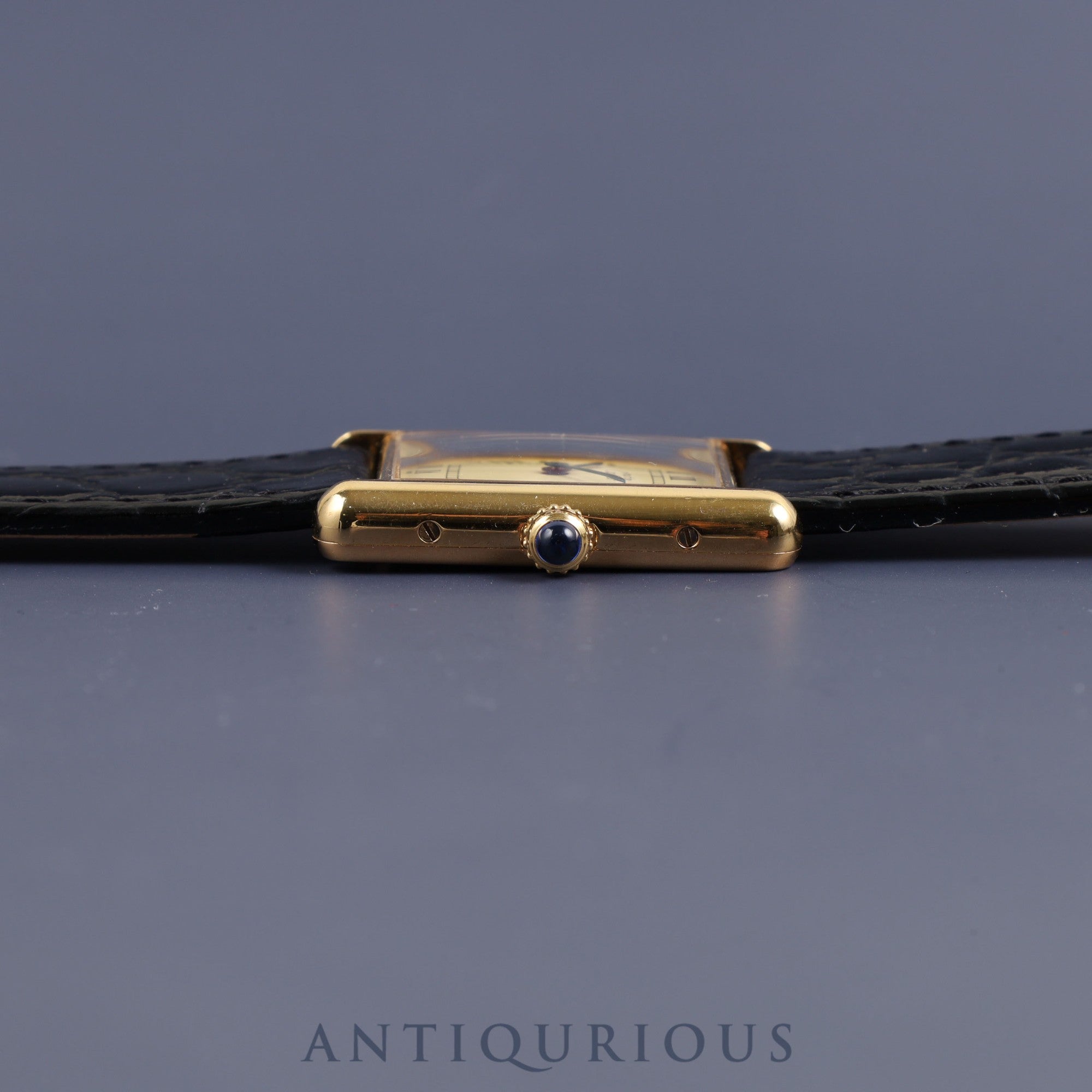 Cartier Must Tank LM 590005 Quartz Cal.069 SV925 Leather Ivory Dial Overhauled and Refurbishing