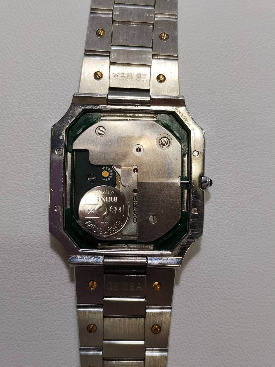 セイコー クレドール 9300-5050 クォーツ Cal.- SS SS シルバー文字盤(JAPAN表記)オーバーホール済み