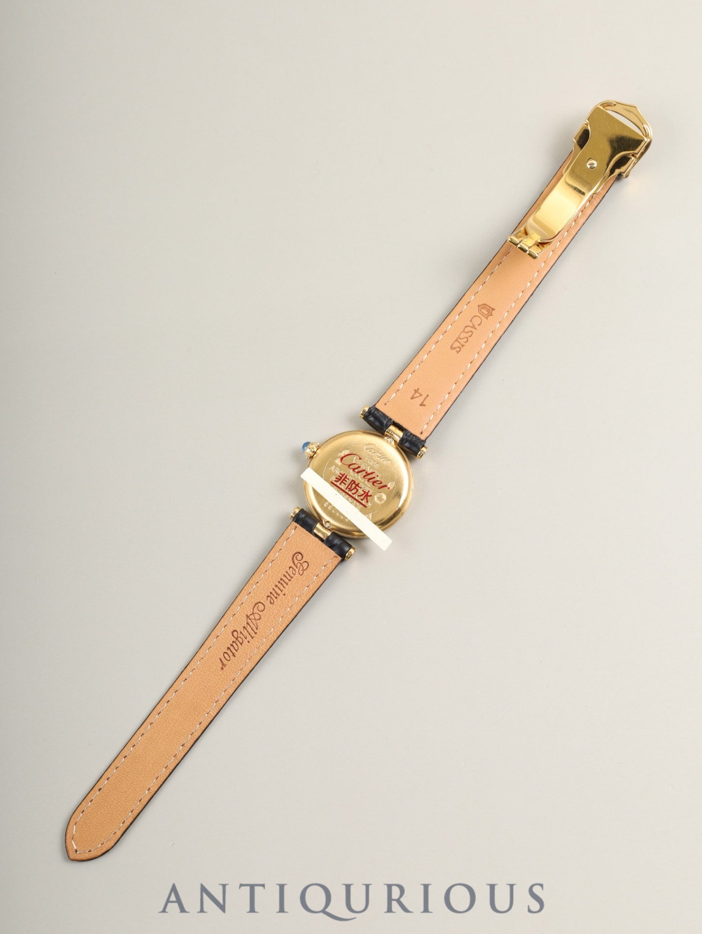 カルティエ マスト ヴァンドーム VLC SM W1002253 / 590004 クォーツ Cal.- SV925 革 純正Dバックル(GP)オパラン文字盤 箱 カルティエブティックにてコンプリートサービス済み