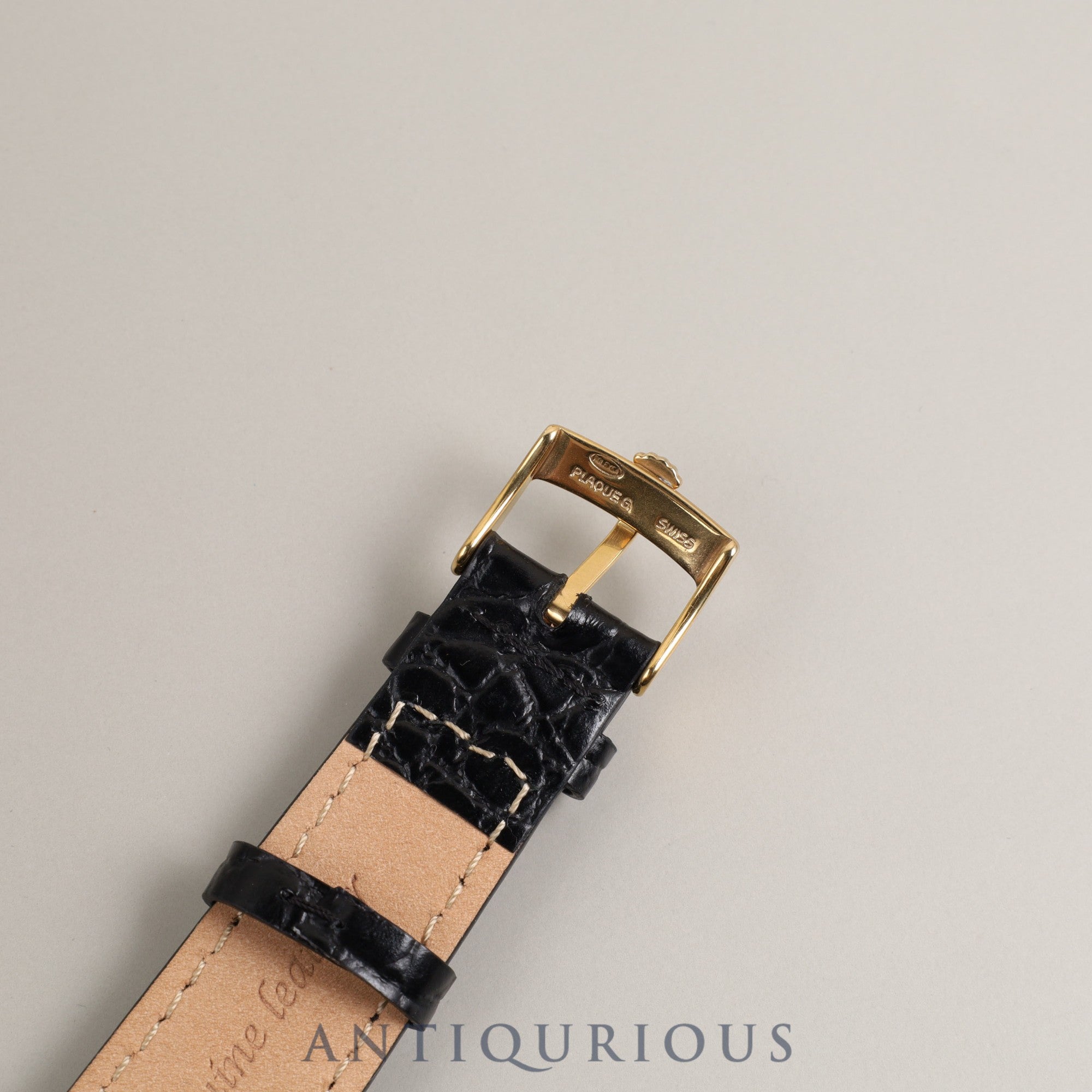 ロレックス チェリーニ 4105 手巻き Cal.1600 YG 革 純正尾錠(GP)ゴールド文字盤 4番(1976年)