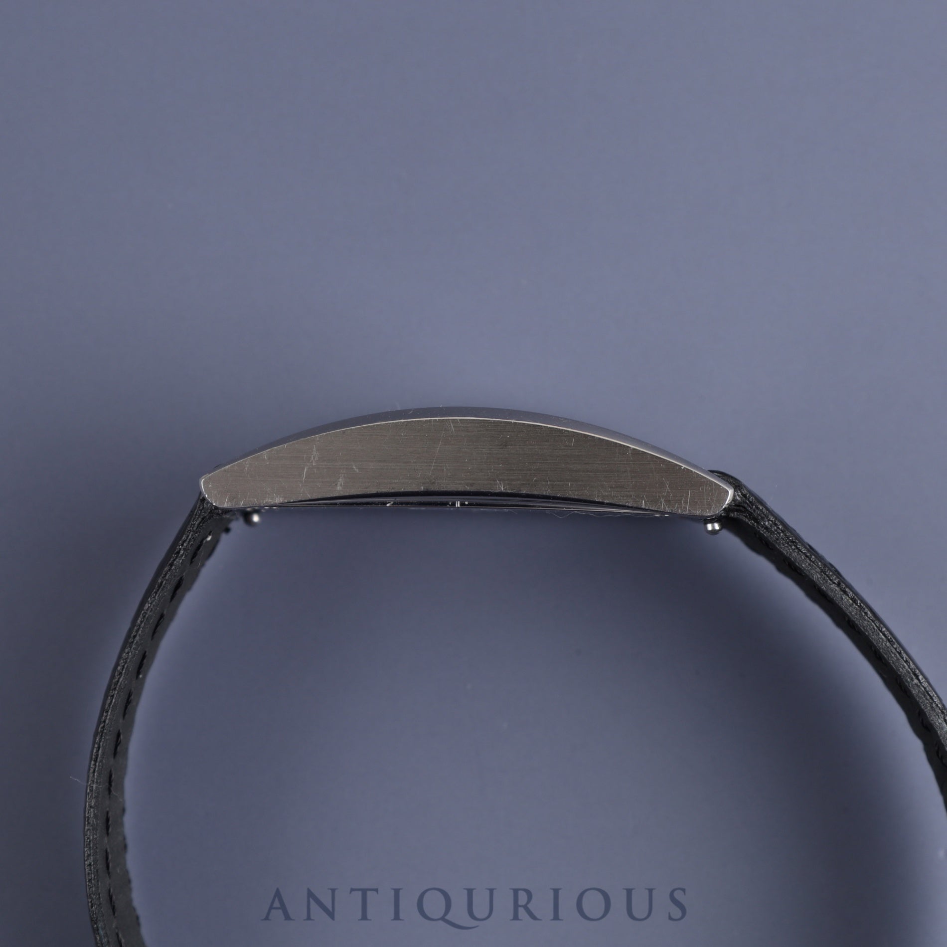 ティファニー イーストウエスト 34677352 クォーツ SS 革 純正Dバックル(SS) ブラック文字盤 オーバーホール済み