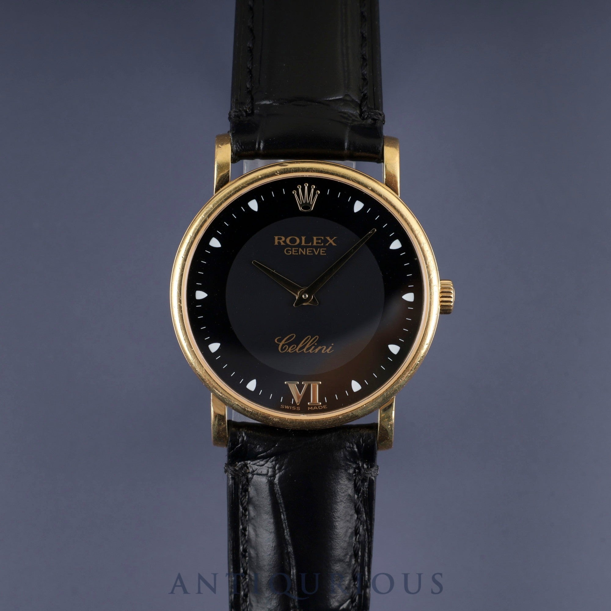 Rolex Cellini 5115/8 Manual Winding Caliber 1600 750 Leather Genuine Buckle (750) Black Dial Warranty (Personalized, 201?) International Service Warranty (2015) Repair Details (2015) Booklet Overhauled