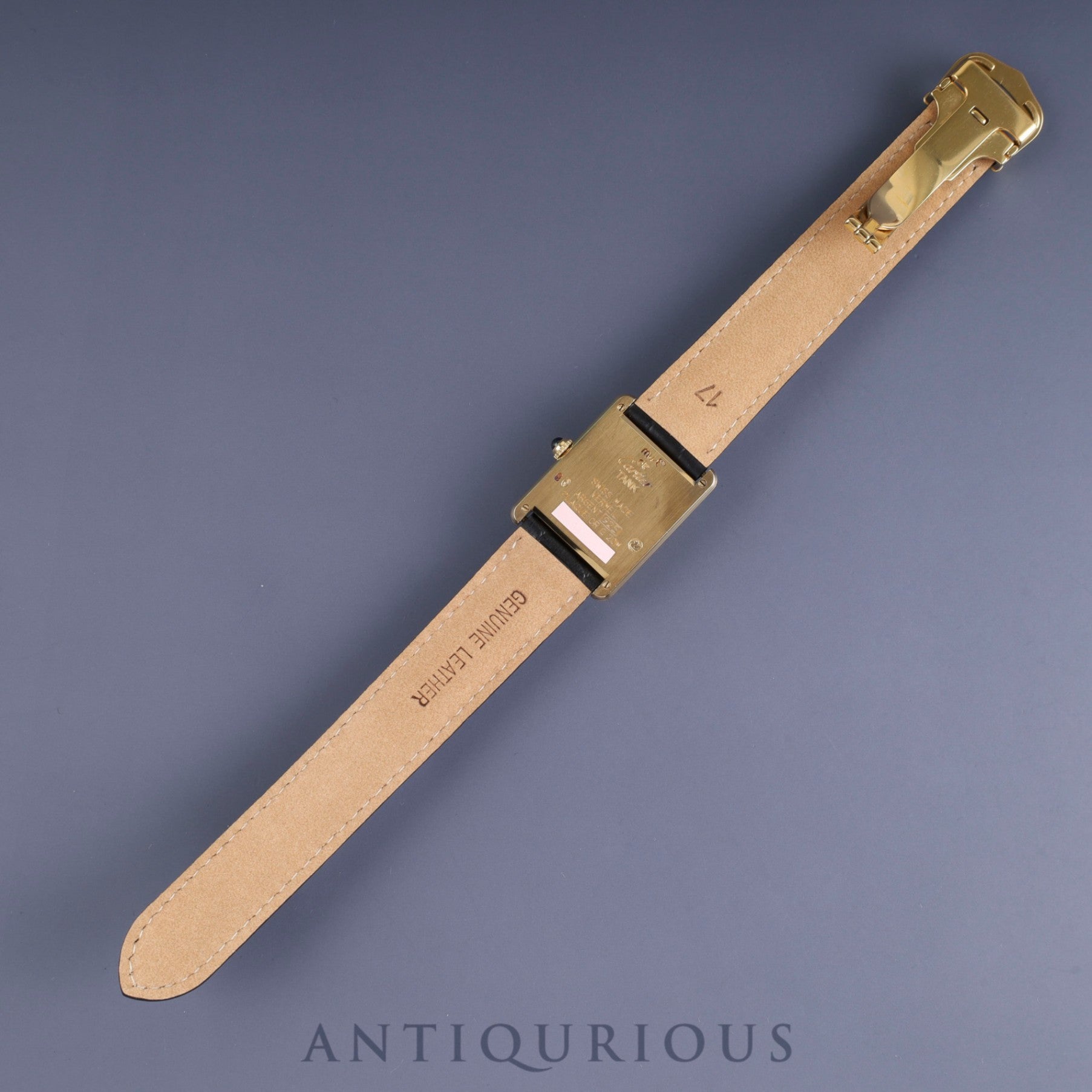 カルティエ マストタンク LM W1005654 / 1615 クォーツ Cal.90 SV925 革 純正Dバックル(GP) オパラン文字盤 1996年頃〜1998年頃 オーバーホール済み