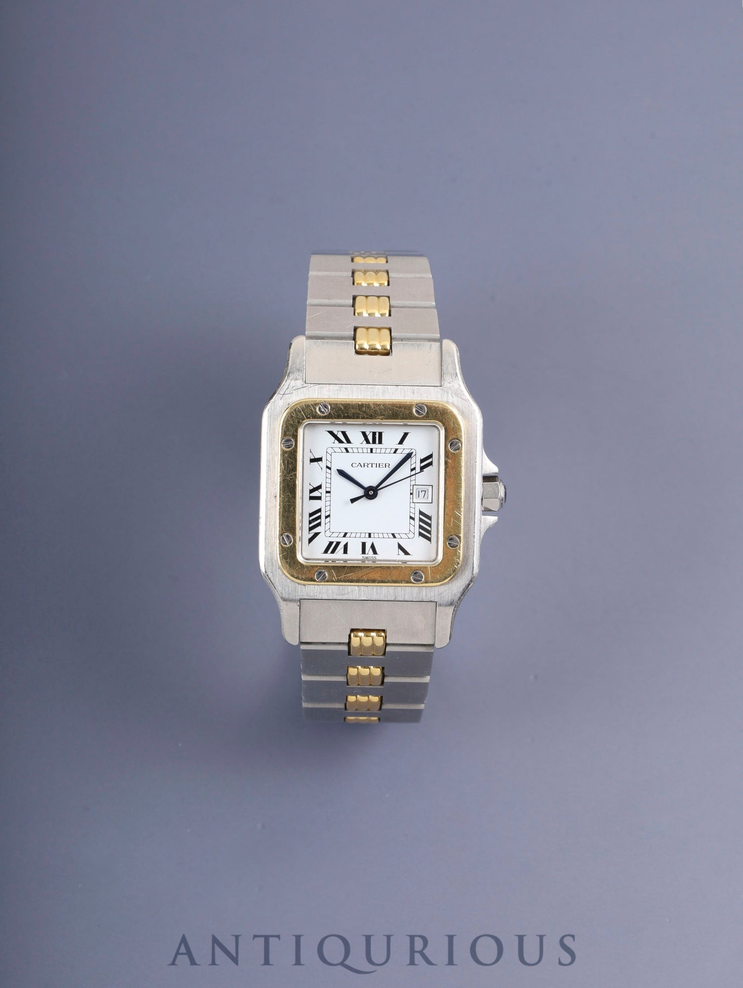 カルティエ サントス ガルベ LM 2961 自動巻き Cal.2671 SS/YG SS/YG ホワイトローマン文字盤 オーバーホール済み