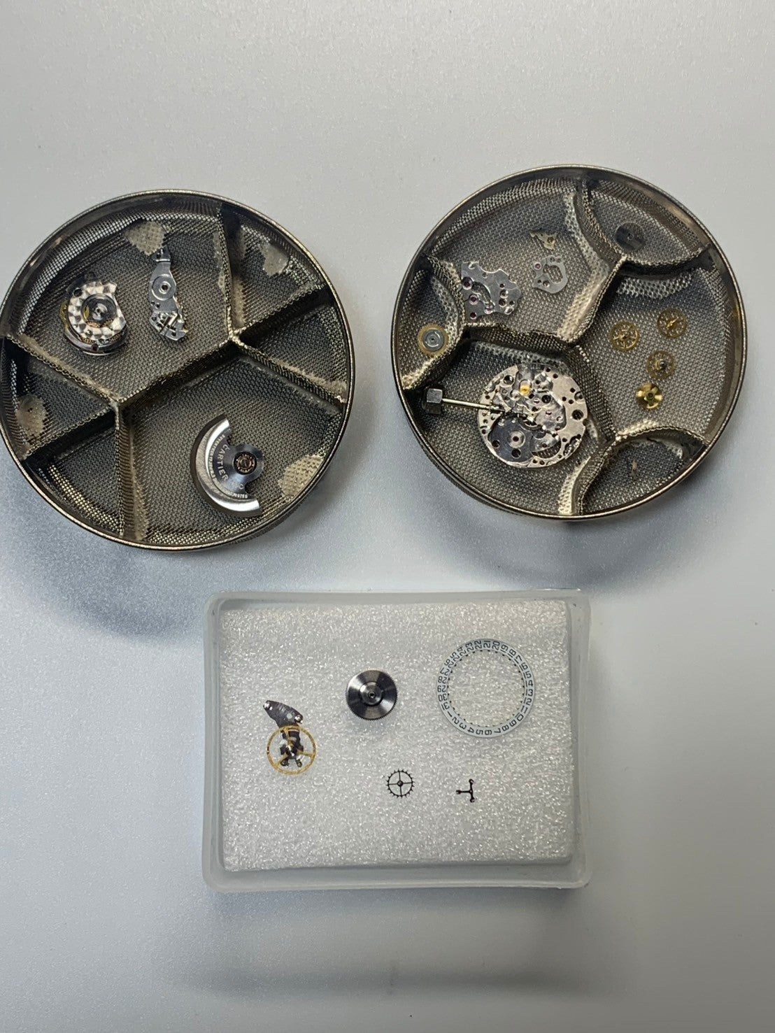 Cartier Santos Carre LM 2961 Automatic Cal. ETA2671 SS/YG SS/YG White Roman Dial (SWISS marking) Overhauled
