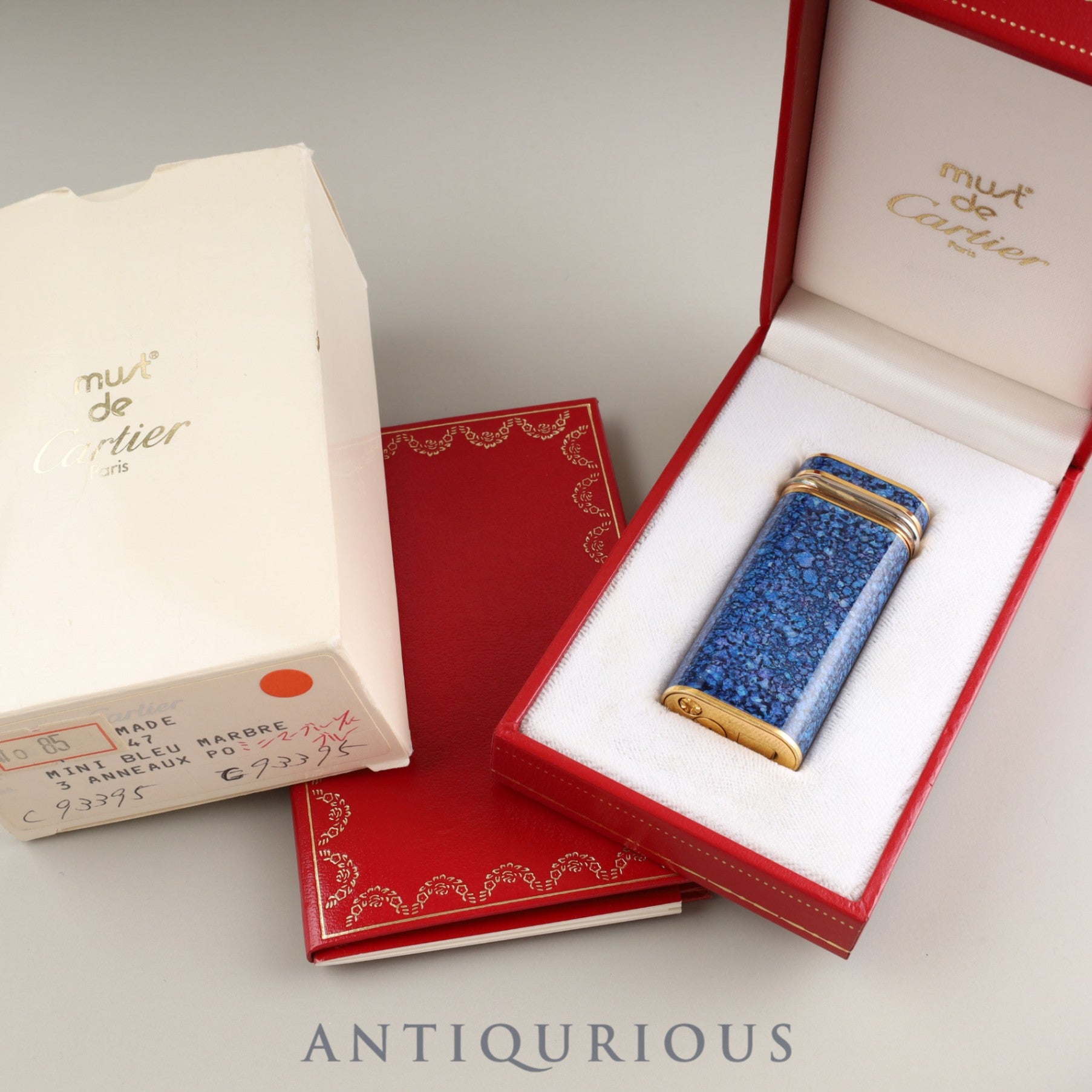Cartier Lighter Trinity Mini Blue Marble Box Instruction Manual 2024/12/8 Mechanical adjustment completed at our affiliated workshop