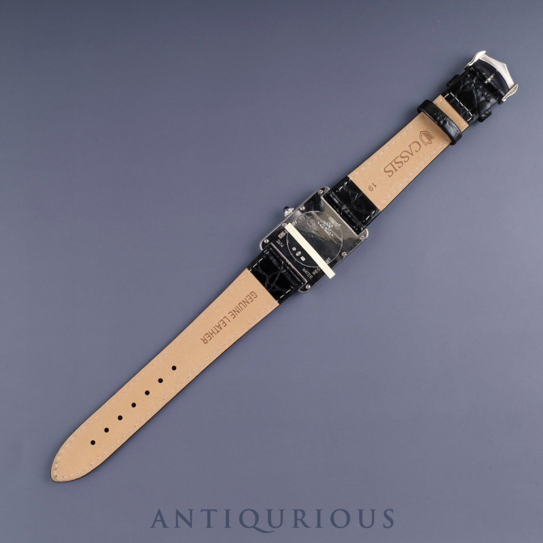 カルティエ マストタンク GM(XL) W1014154 / 2414 クォーツ Cal.87 SV925 革 純正尾錠(SS)ホワイト飛びローマン文字盤 オーバーホール済み