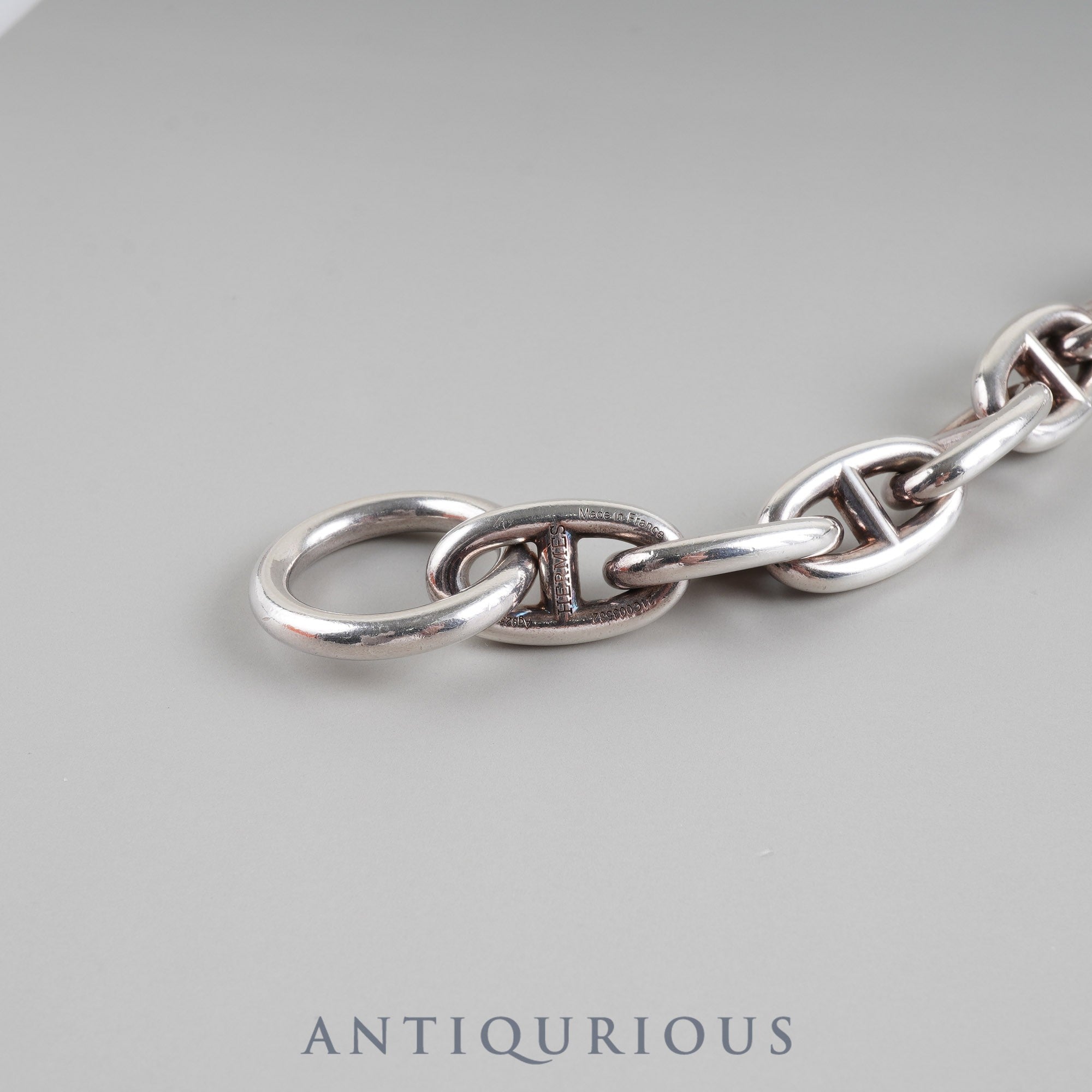 エルメス ブレスレット シェーヌダンクル GM SV925  13コマ 箱 21年刻