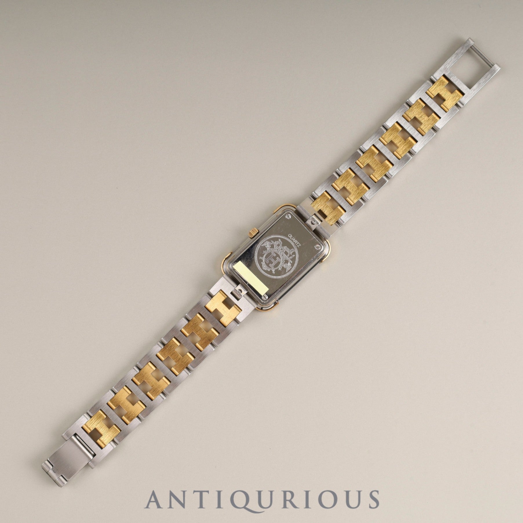 エルメス クロアジュール CR1.240 クォーツ Cal.976.001 SS/GP SS/GP ホワイト文字盤 オーバーホール済み