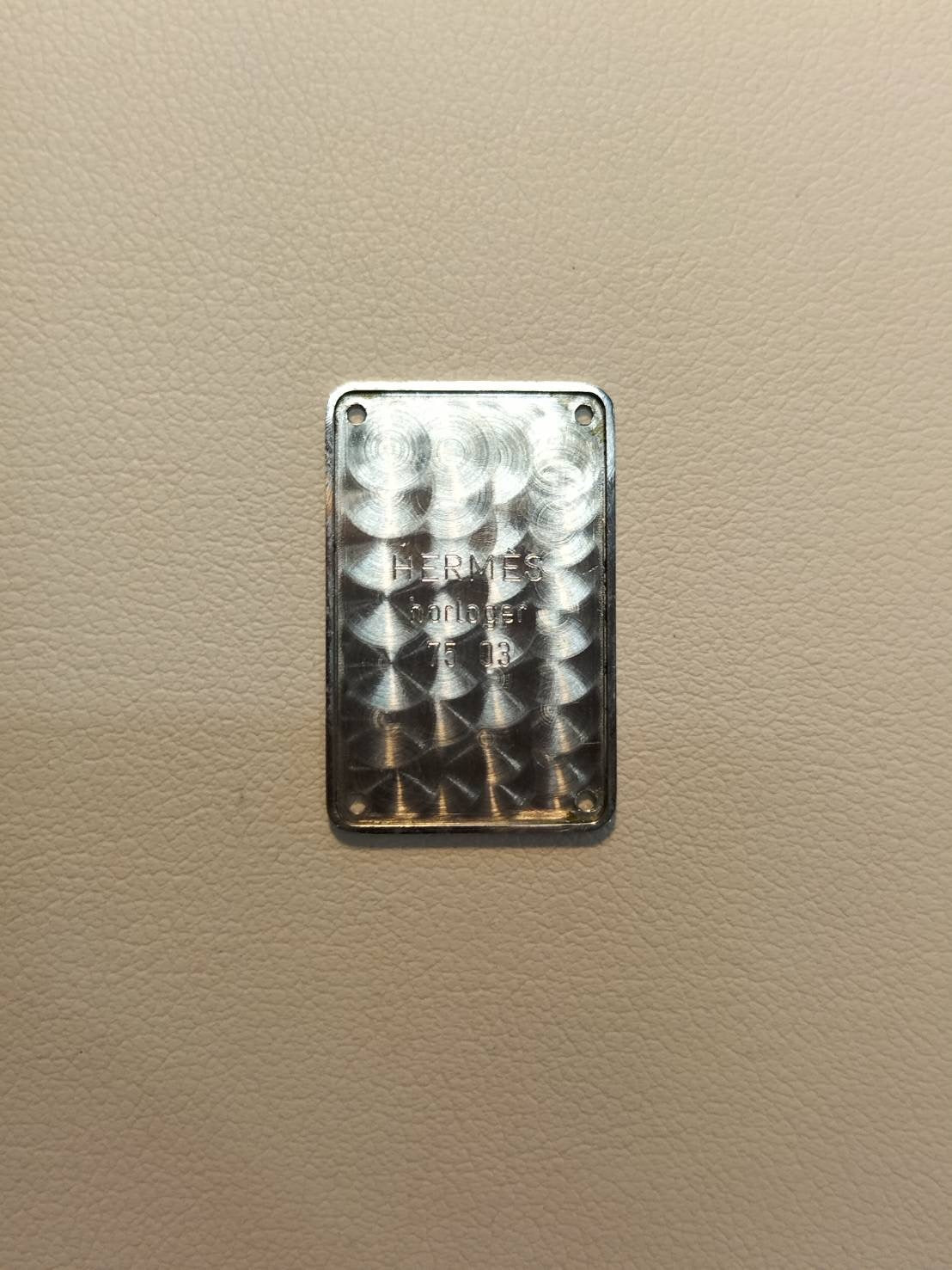 Hermes Cloajour 75.03 Quartz Cal.976.001 SS/GP SS/GP White Dial Warranty (1994) Box Booklet Overhauled