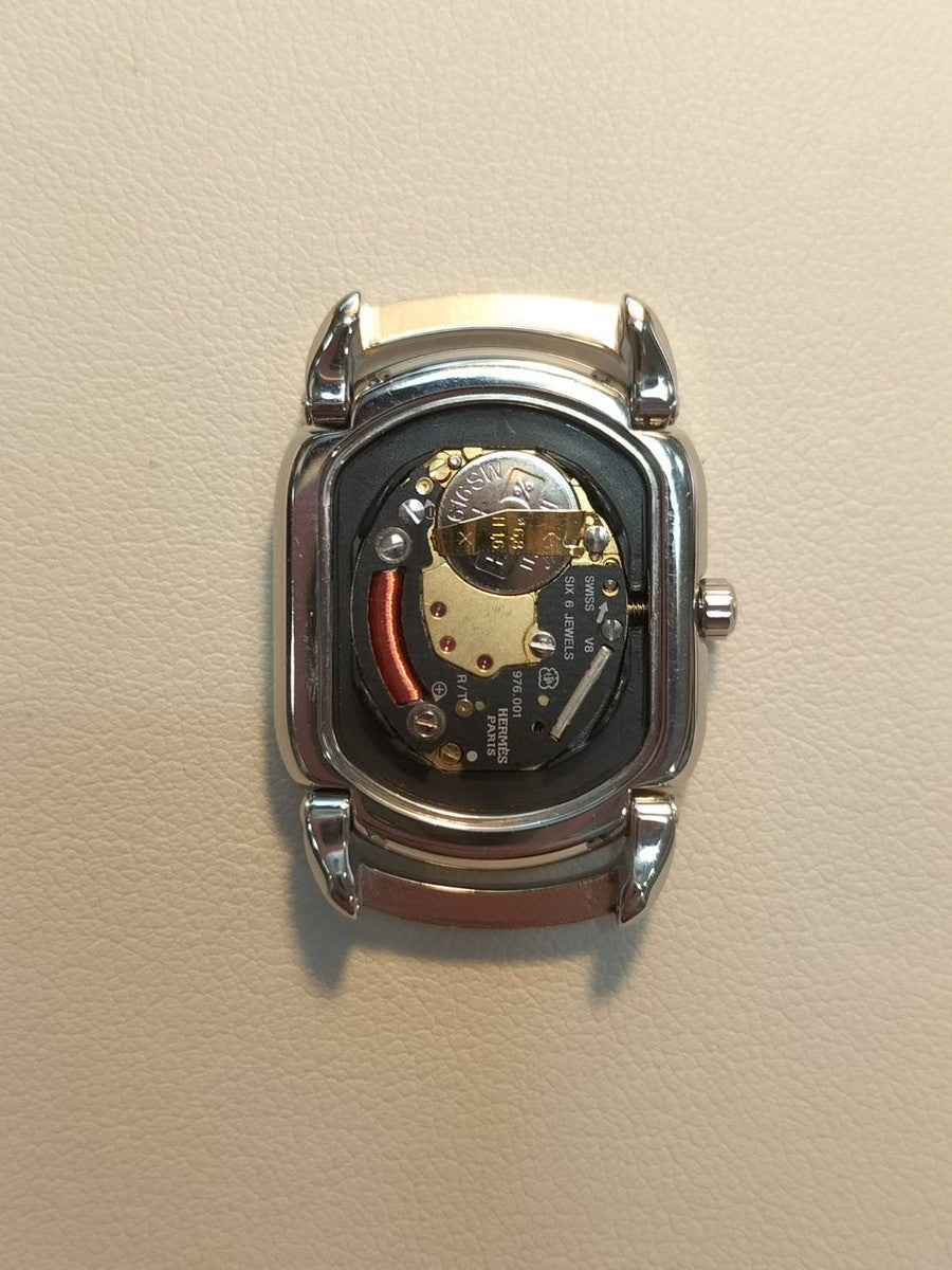 エルメス ラリー RA1.210 クォーツ Cal.976.001 SS SS グレー文字盤 オーバーホール済み